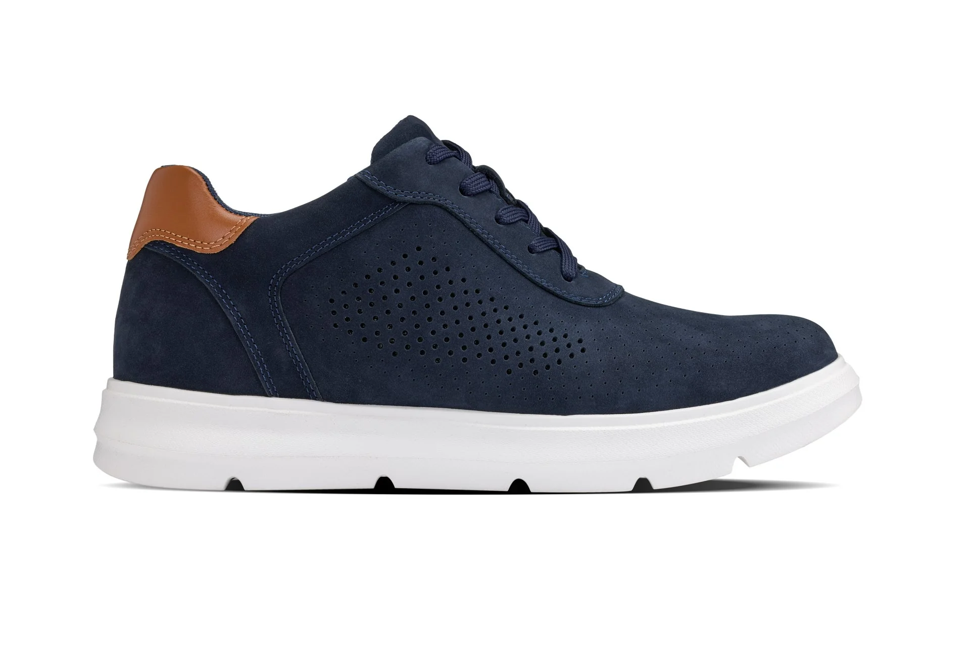 J1582  - 2.6 Inches Taller (Nubuck Navy) - Lightweight Casual Men's Walker Shoes - Image 2