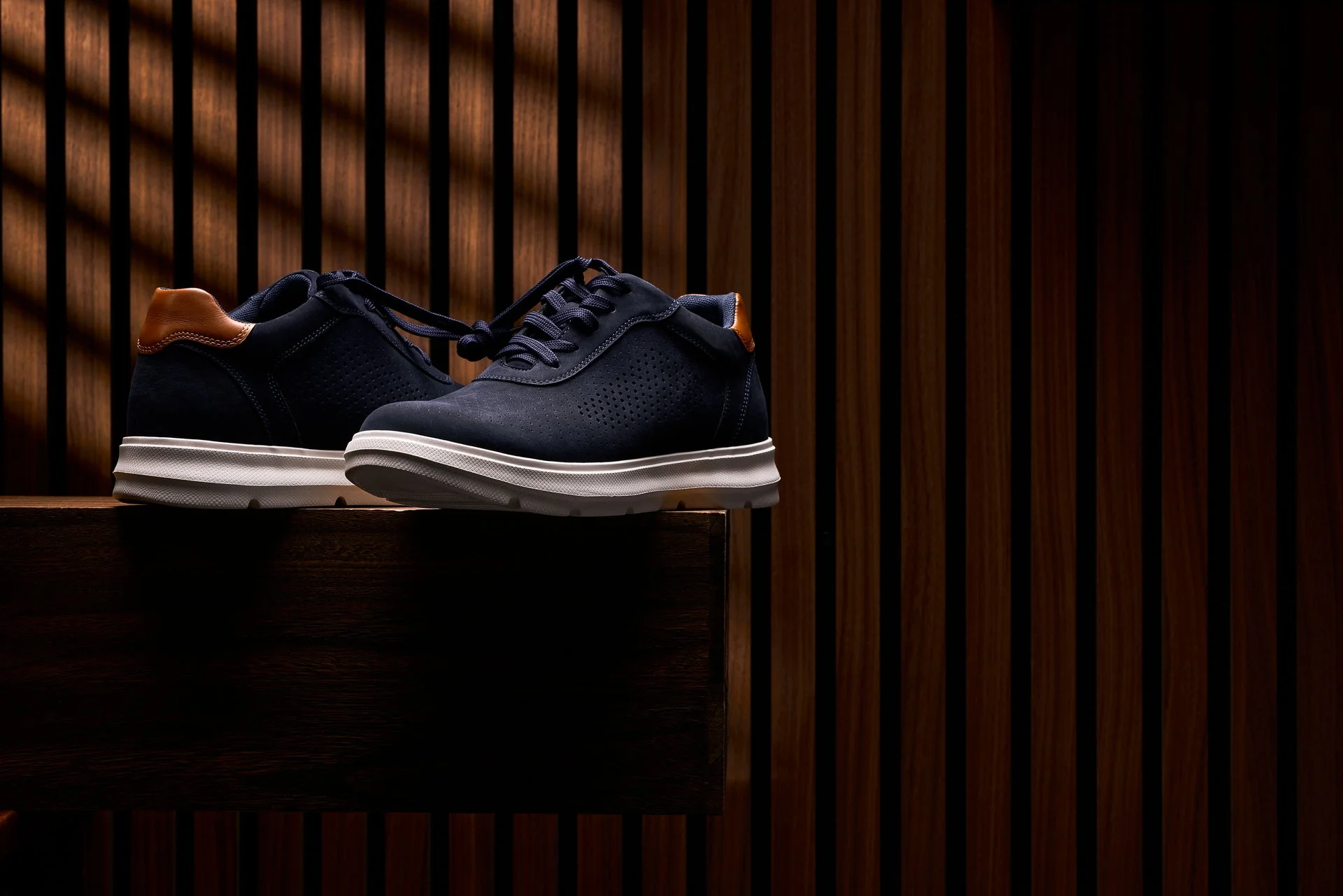 J1582  - 2.6 Inches Taller (Nubuck Navy) - Lightweight Casual Men's Walker Shoes - Image 7