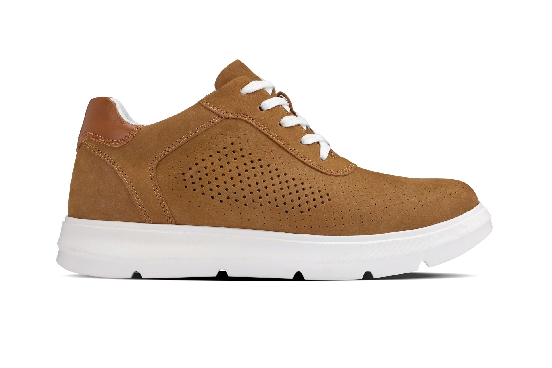 J1583  - 2.6 Inches Taller (Nubuck Brown) - Lightweight Casual Men's Walker Shoes - Image 2