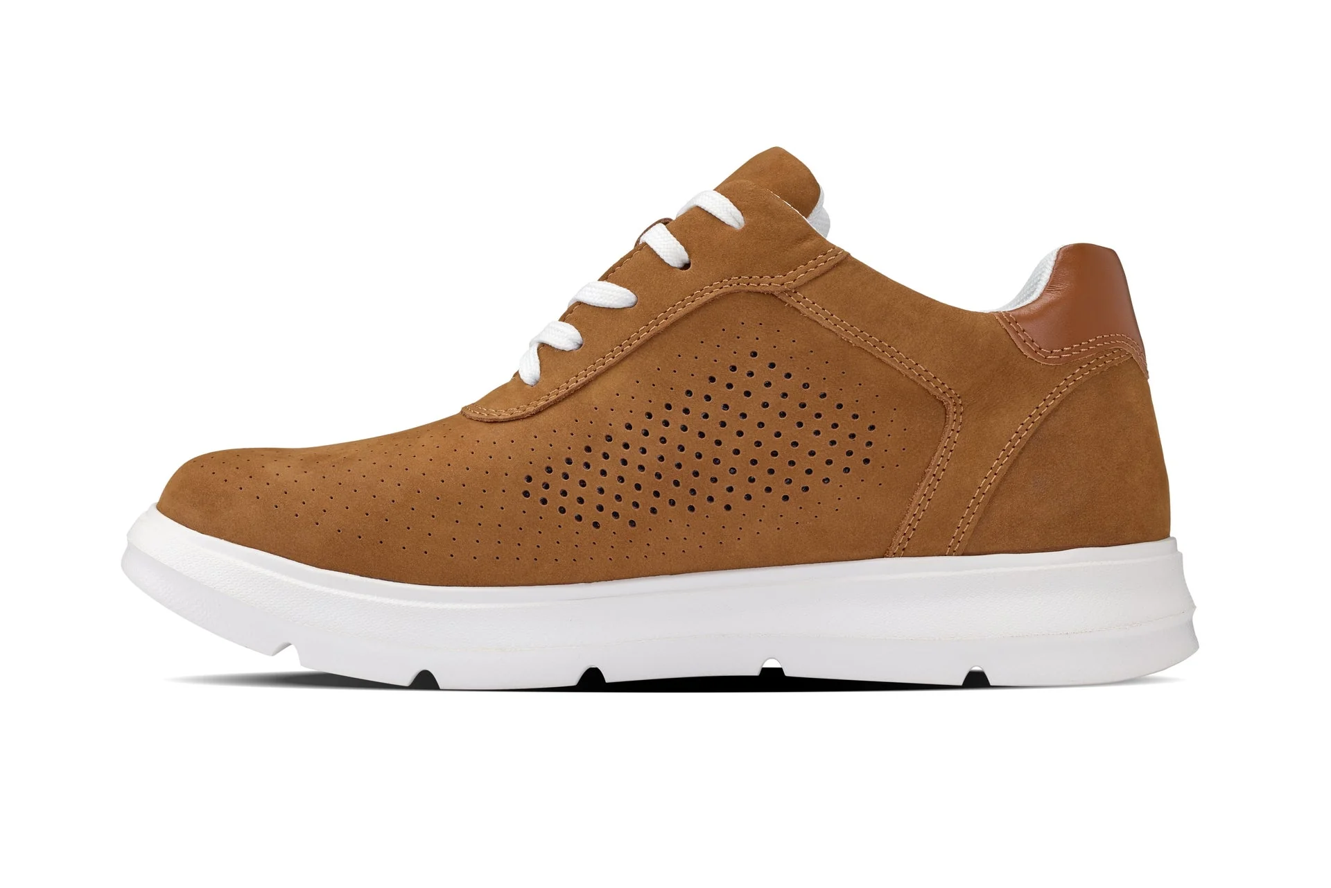 J1583  - 2.6 Inches Taller (Nubuck Brown) - Lightweight Casual Men's Walker Shoes - Image 3