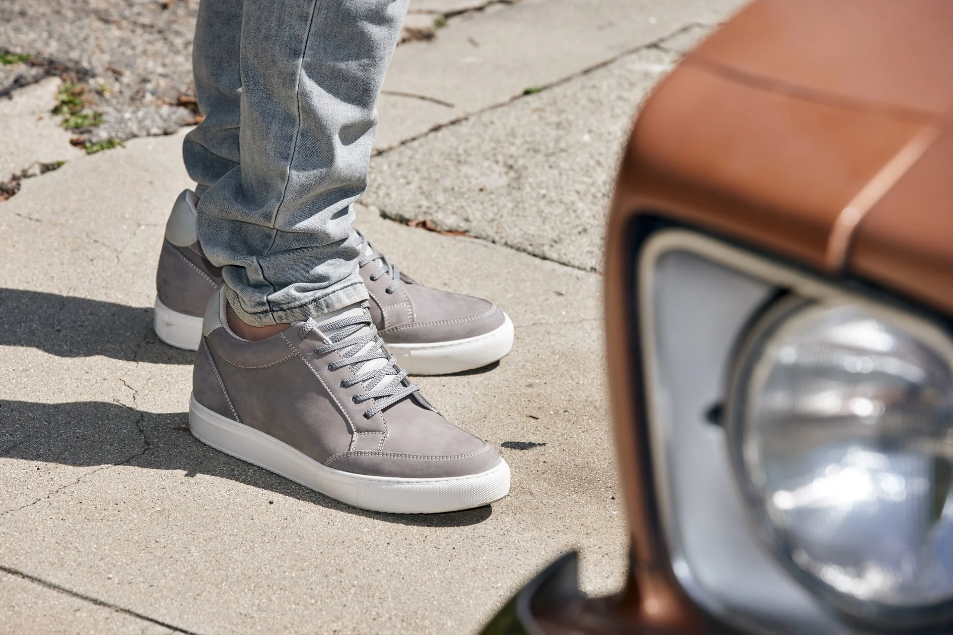 J1855 - 2.6 Inches Taller (Grey) - Men's Sneakers - Image 8