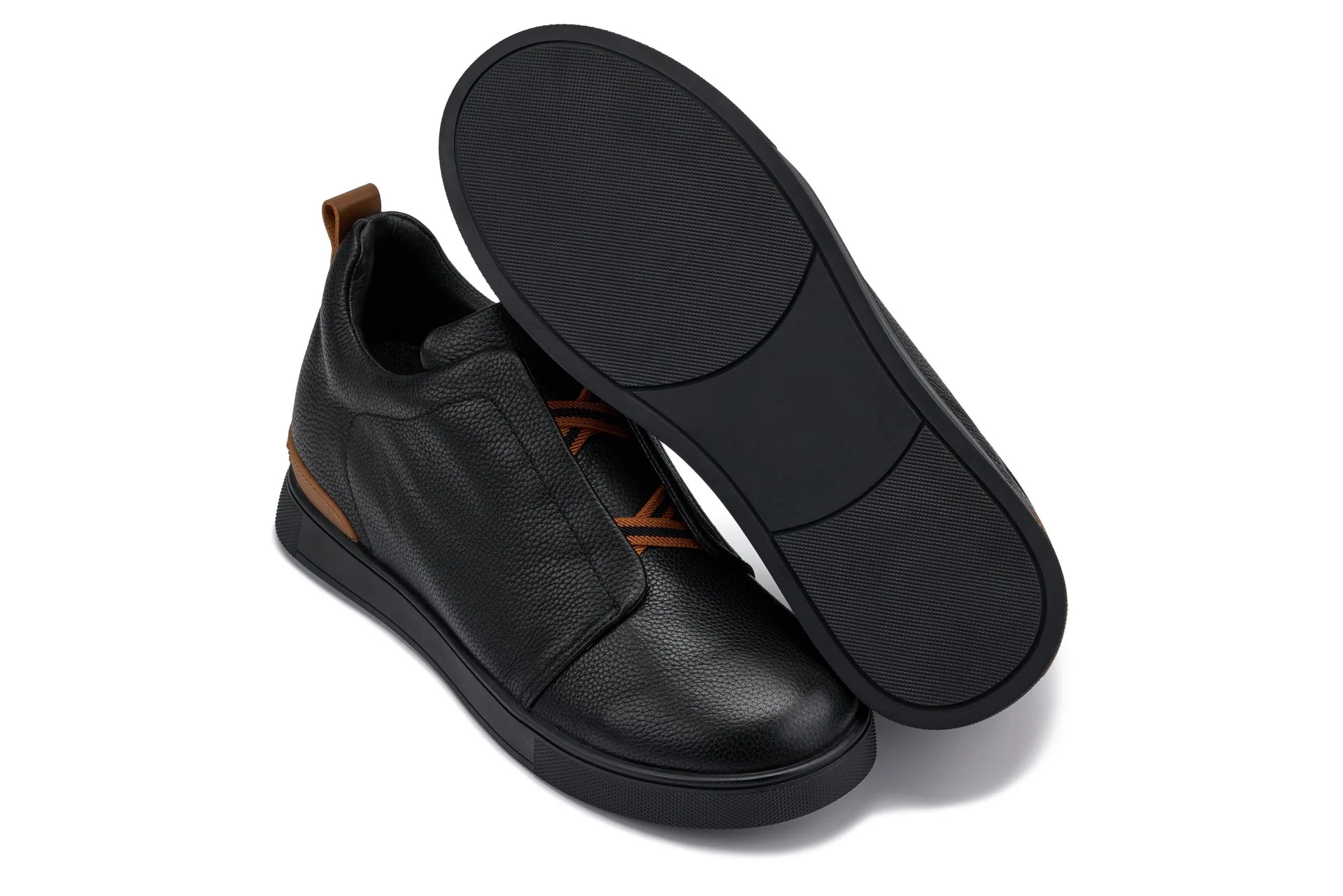 J1931  - 2.6 Inches Taller (Black / Black Sole) - Slip-On Men's Snoafers - Image 6