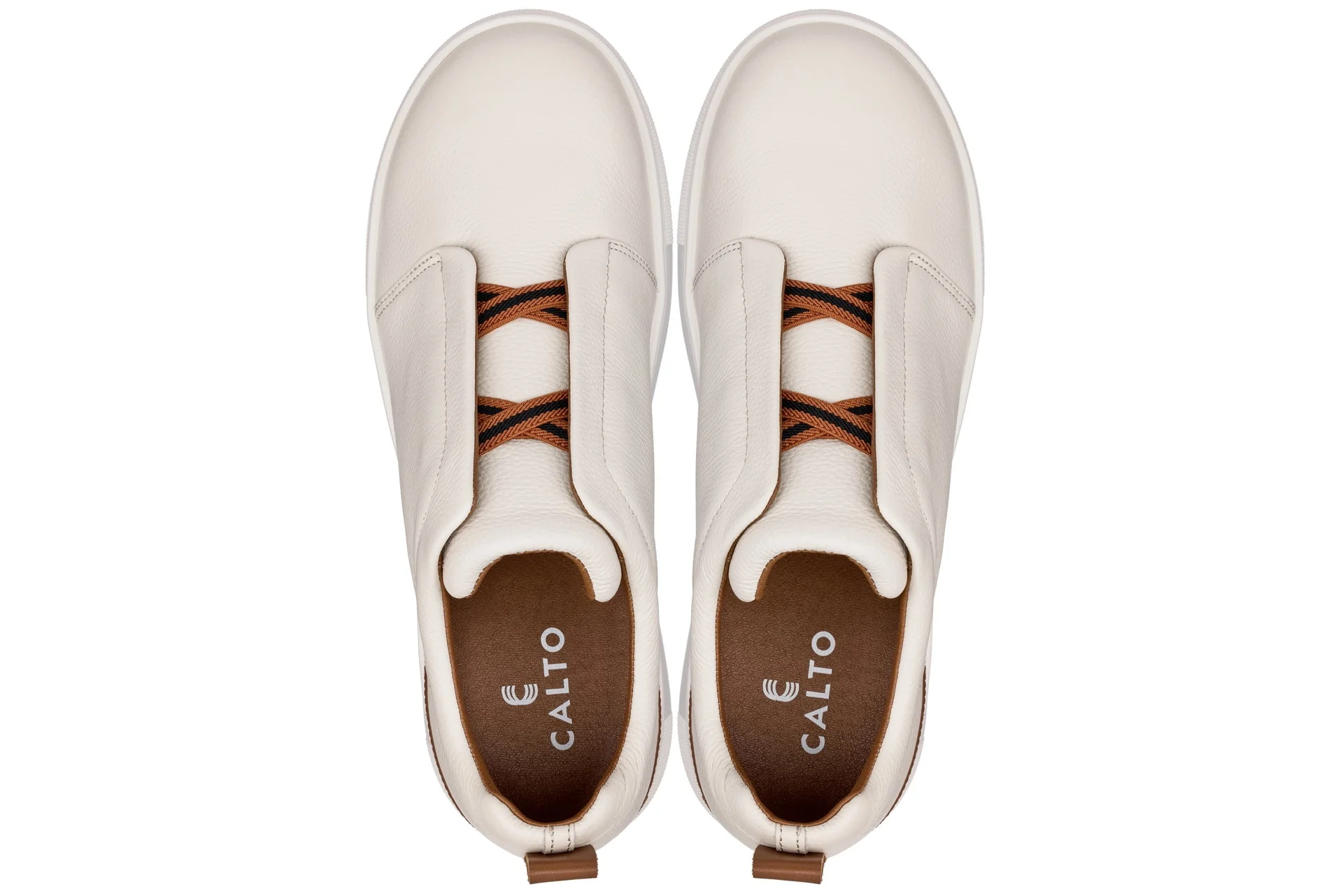 J1933 - 2.6 Inches Taller (Off-White) - Slip-On Men's Snoafers - Image 4