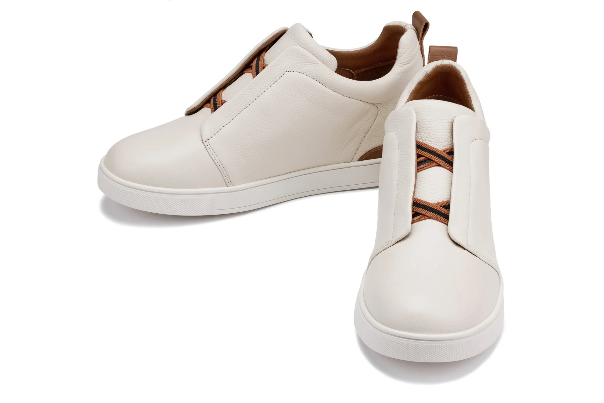 J1933 - 2.6 Inches Taller (Off-White) - Slip-On Men's Snoafers - Image 5