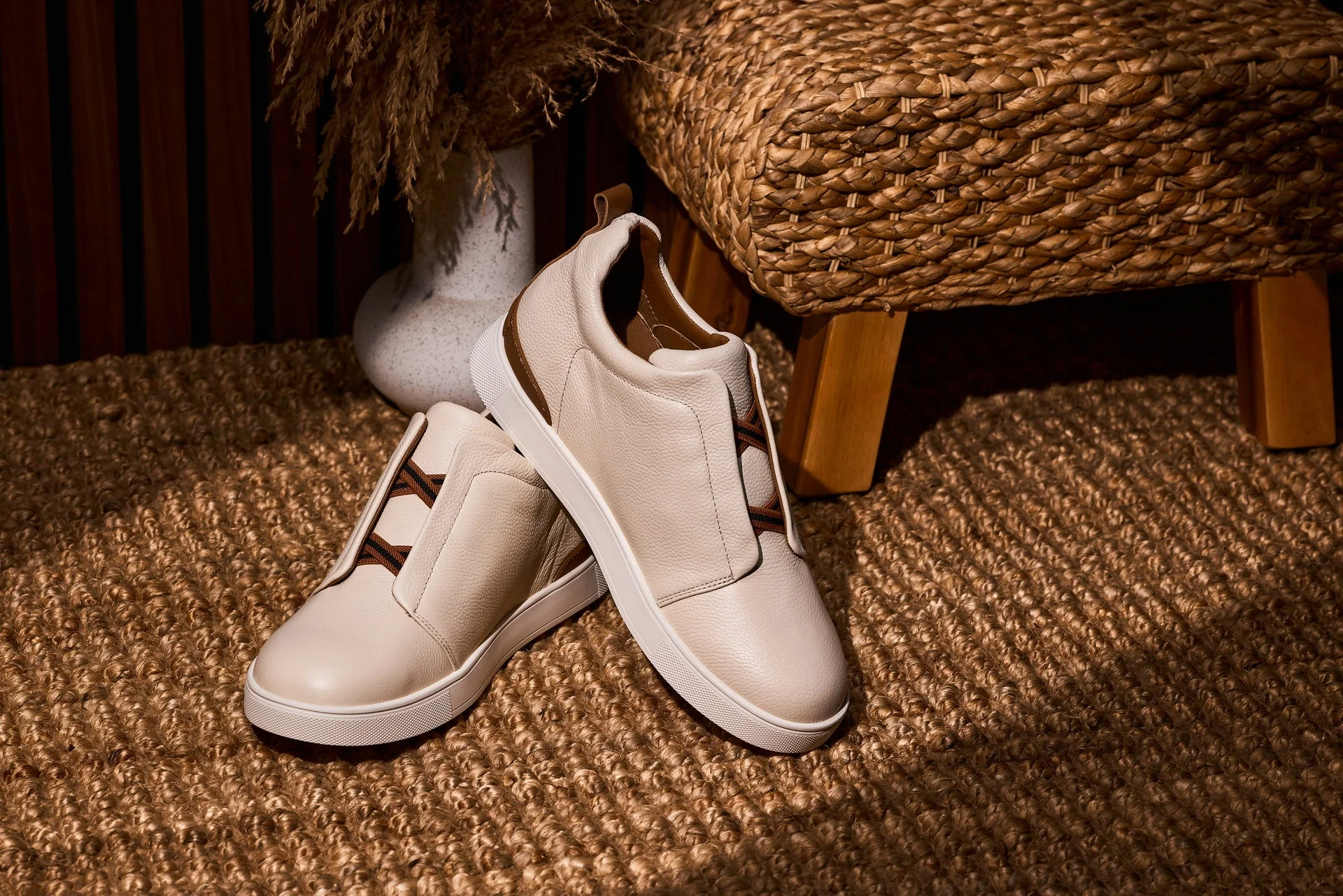 J1933 - 2.6 Inches Taller (Off-White) - Slip-On Men's Snoafers - Image 7