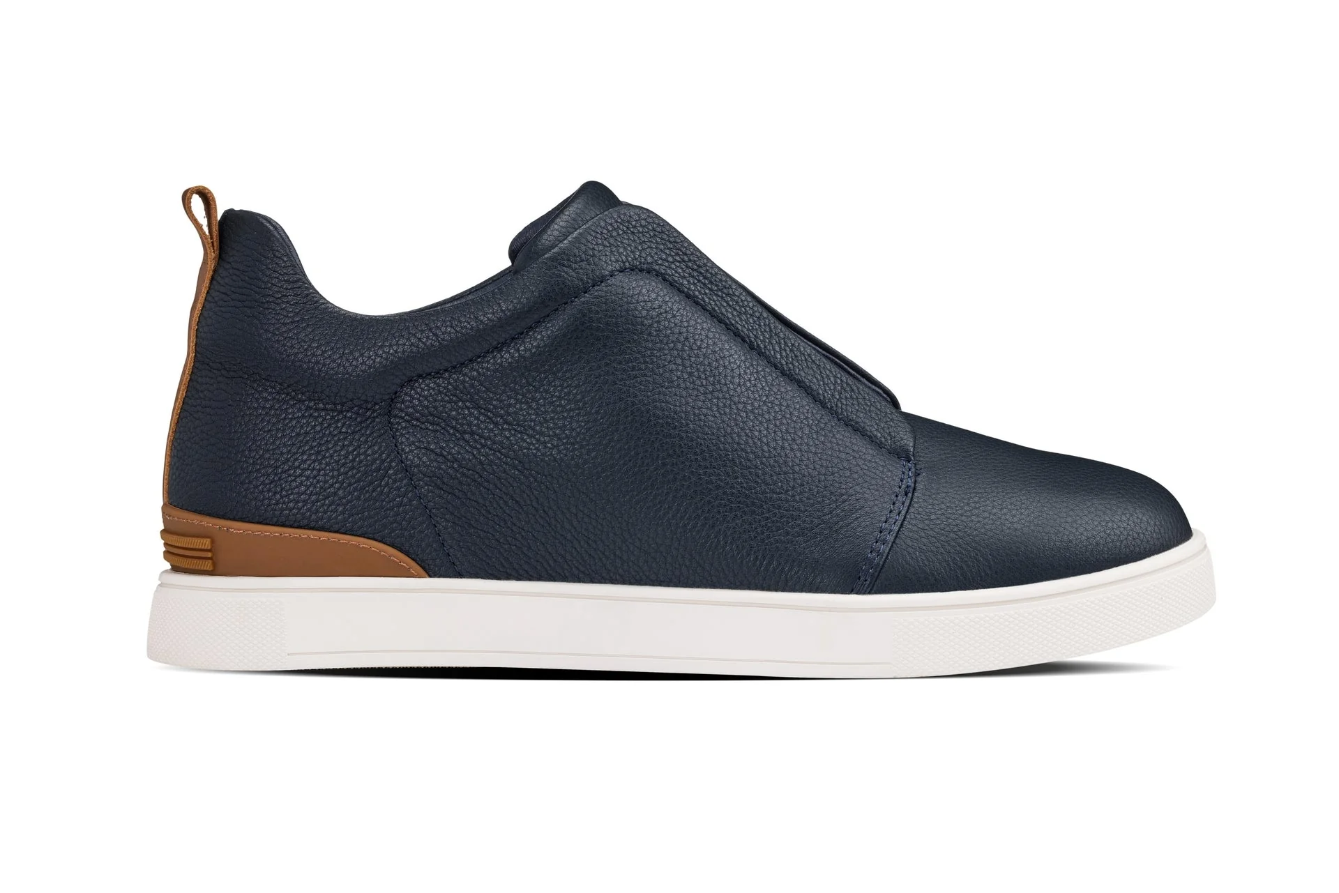 J1934  - 2.6 Inches Taller (Navy) - Slip-On Men's Snoafers - Image 2