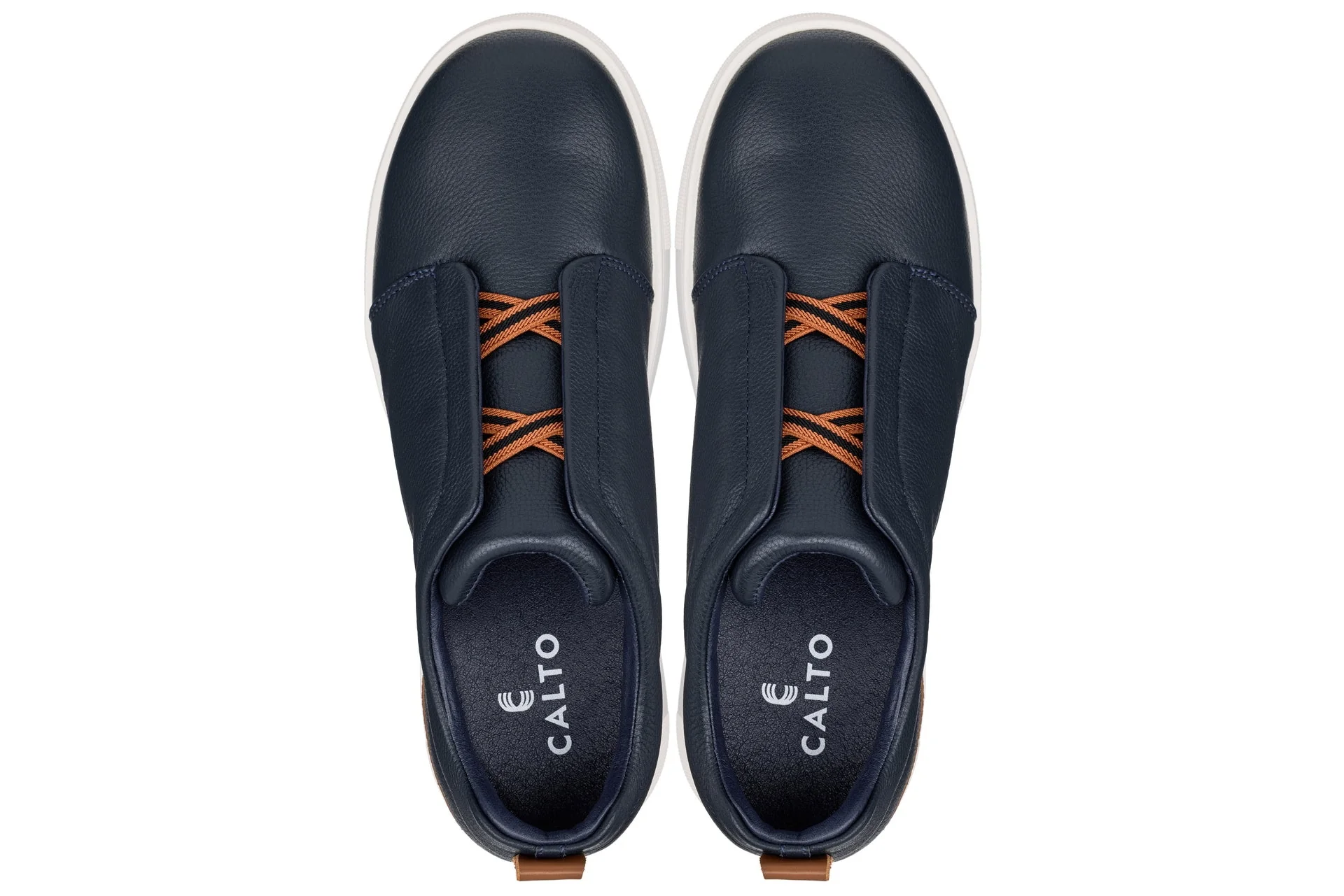 J1934  - 2.6 Inches Taller (Navy) - Slip-On Men's Snoafers - Image 4