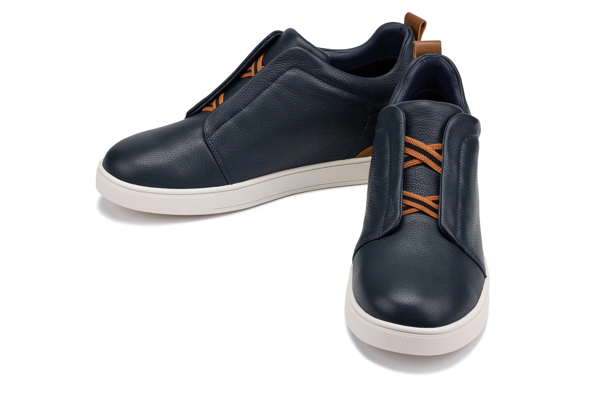 J1934  - 2.6 Inches Taller (Navy) - Slip-On Men's Snoafers - Image 5