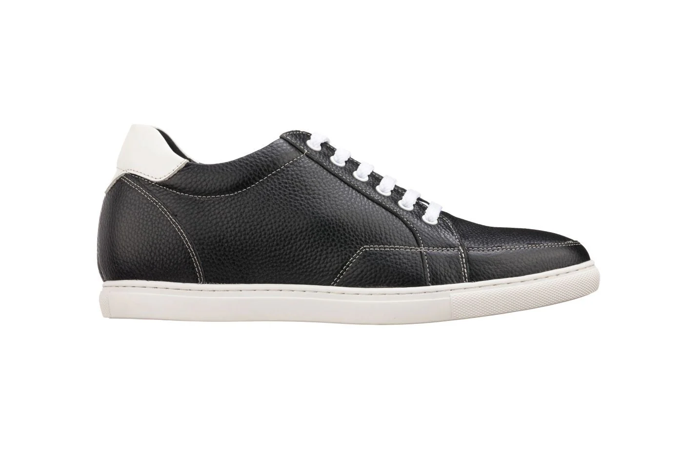 K0081 - 2.5 Inches Taller (Black/White) - Men's Sneakers - Image 2