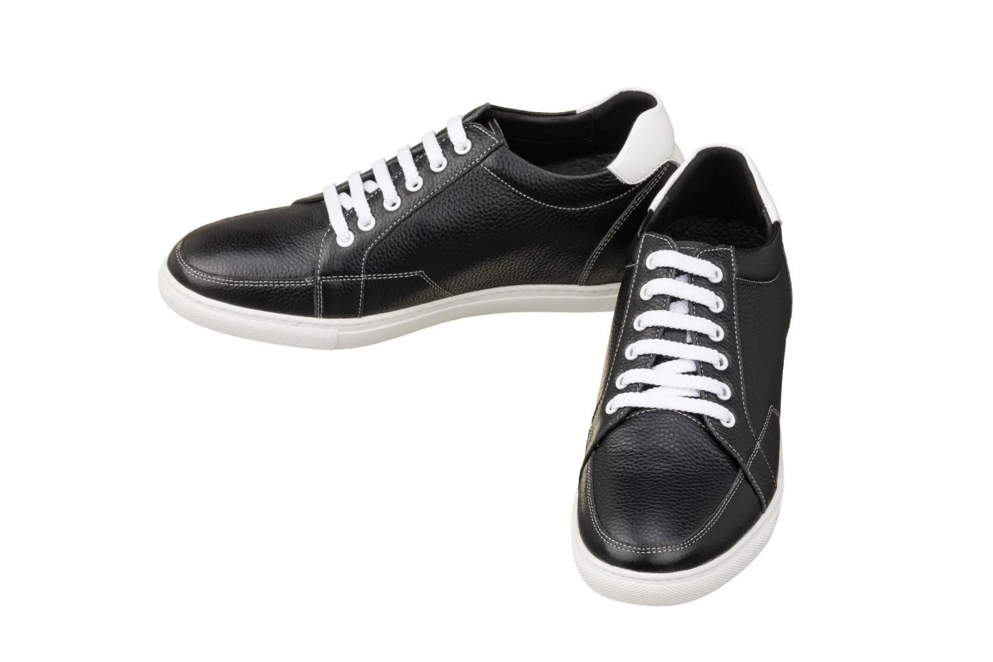 K0081 - 2.5 Inches Taller (Black/White) - Men's Sneakers - Image 4