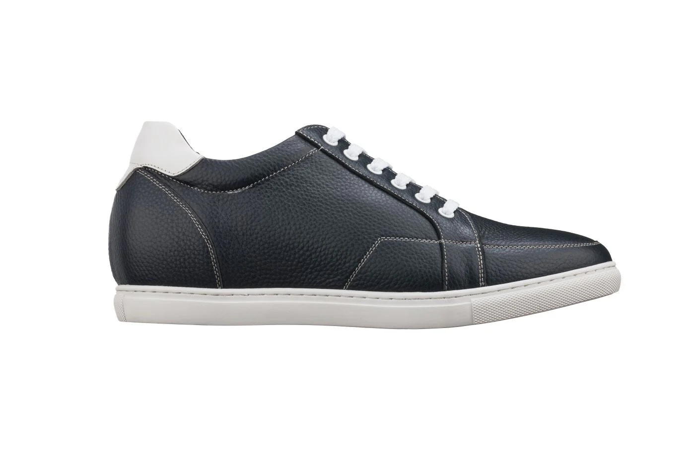 K0082 - 2.5 Inches Taller (Dark Blue/White) - Men's Sneakers - Image 2