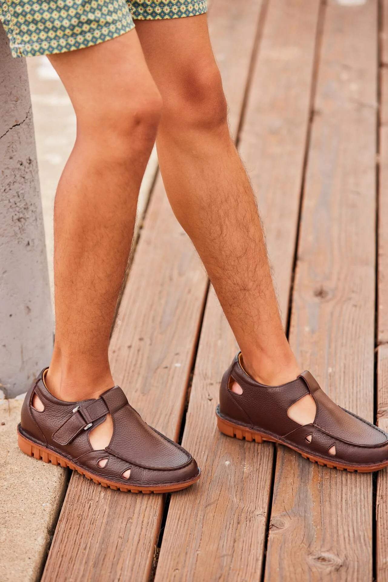 K0752 - 2.8 Inches Taller (Coffee Brown) - Lightweight Casual Fisherman Sandals - Image 10