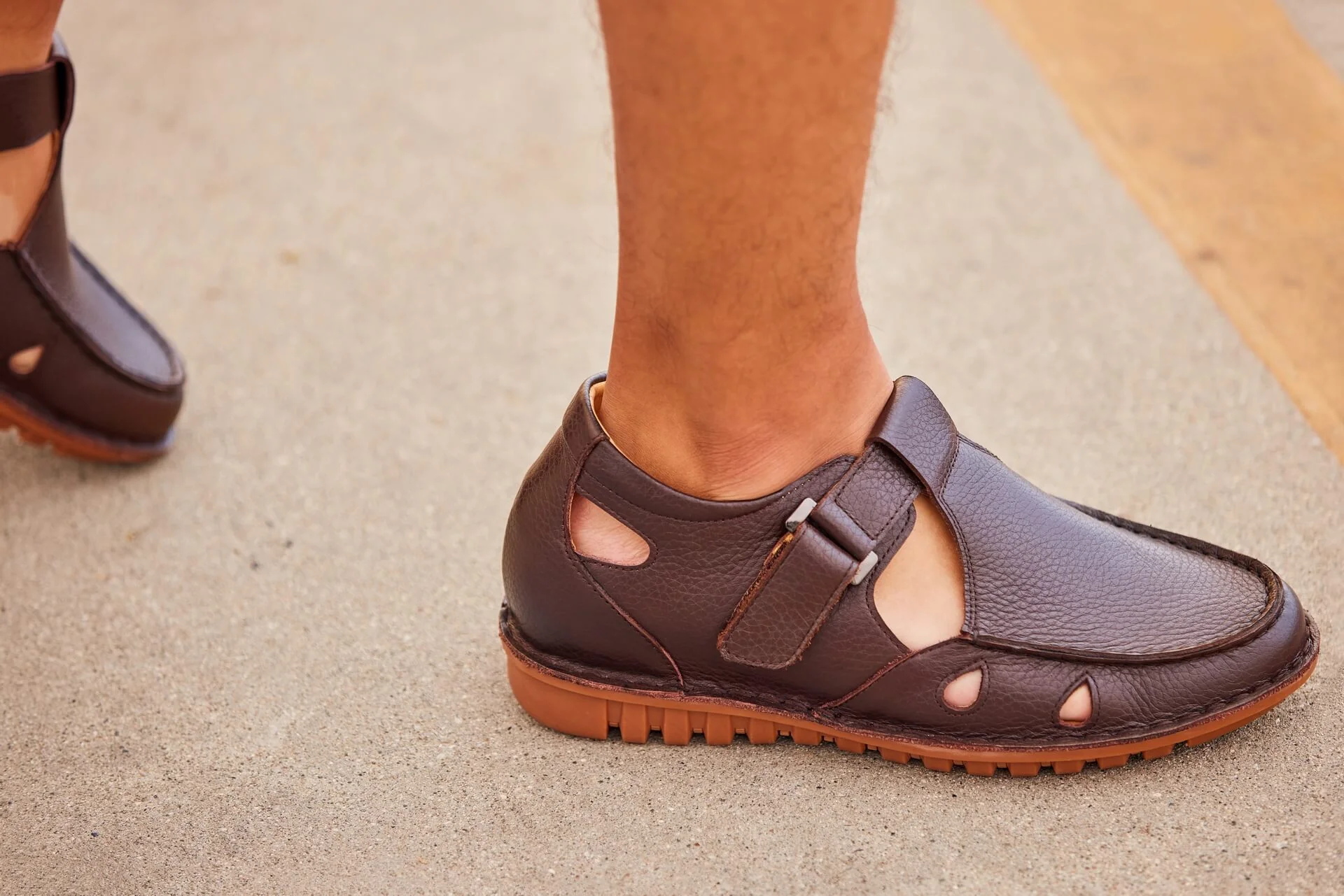 K0752 - 2.8 Inches Taller (Coffee Brown) - Lightweight Casual Fisherman Sandals - Image 9
