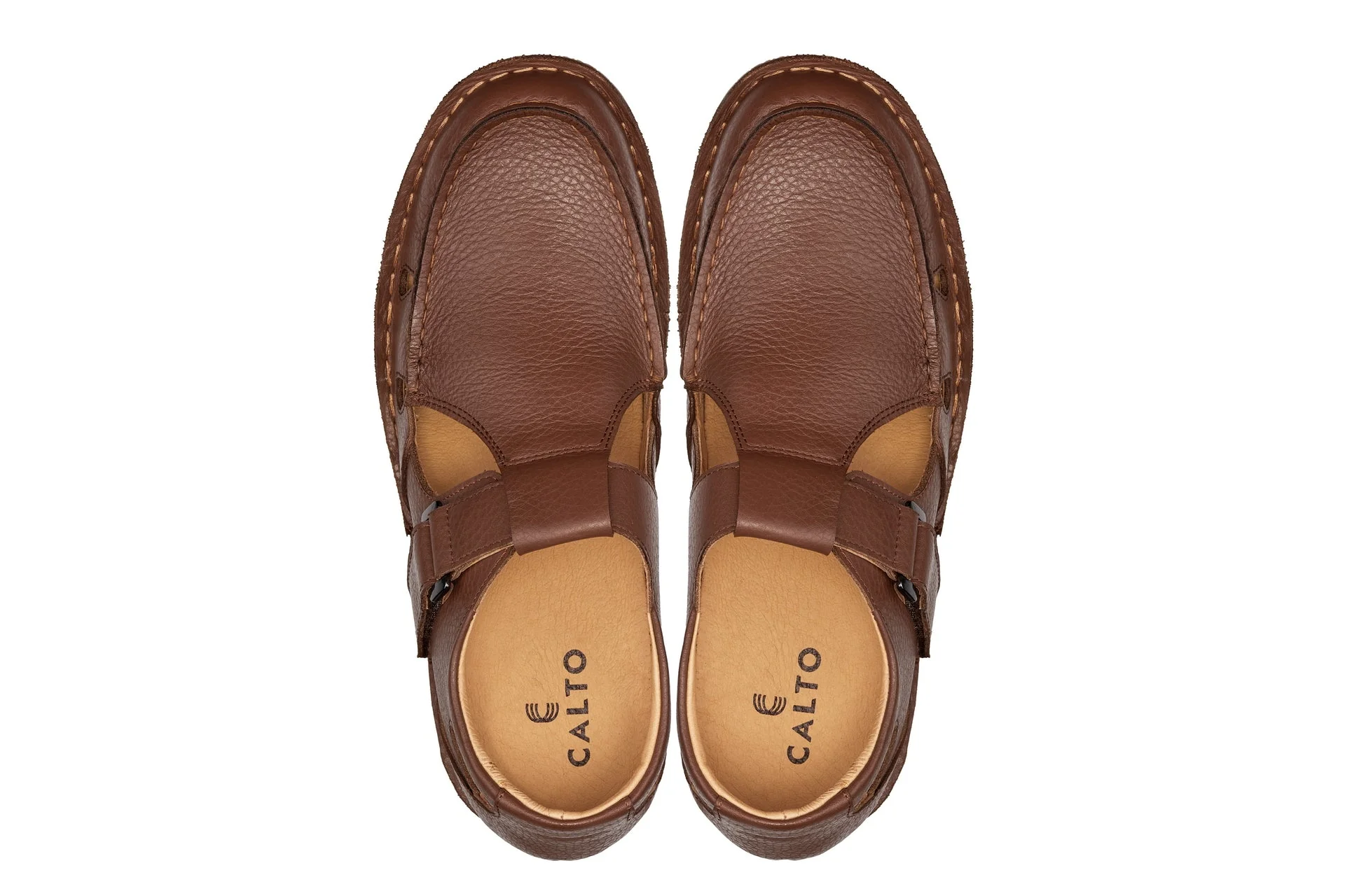 K0753 - 2.8 Inches Taller (Camel Brown) - Lightweight Casual Fisherman Sandal - Image 4