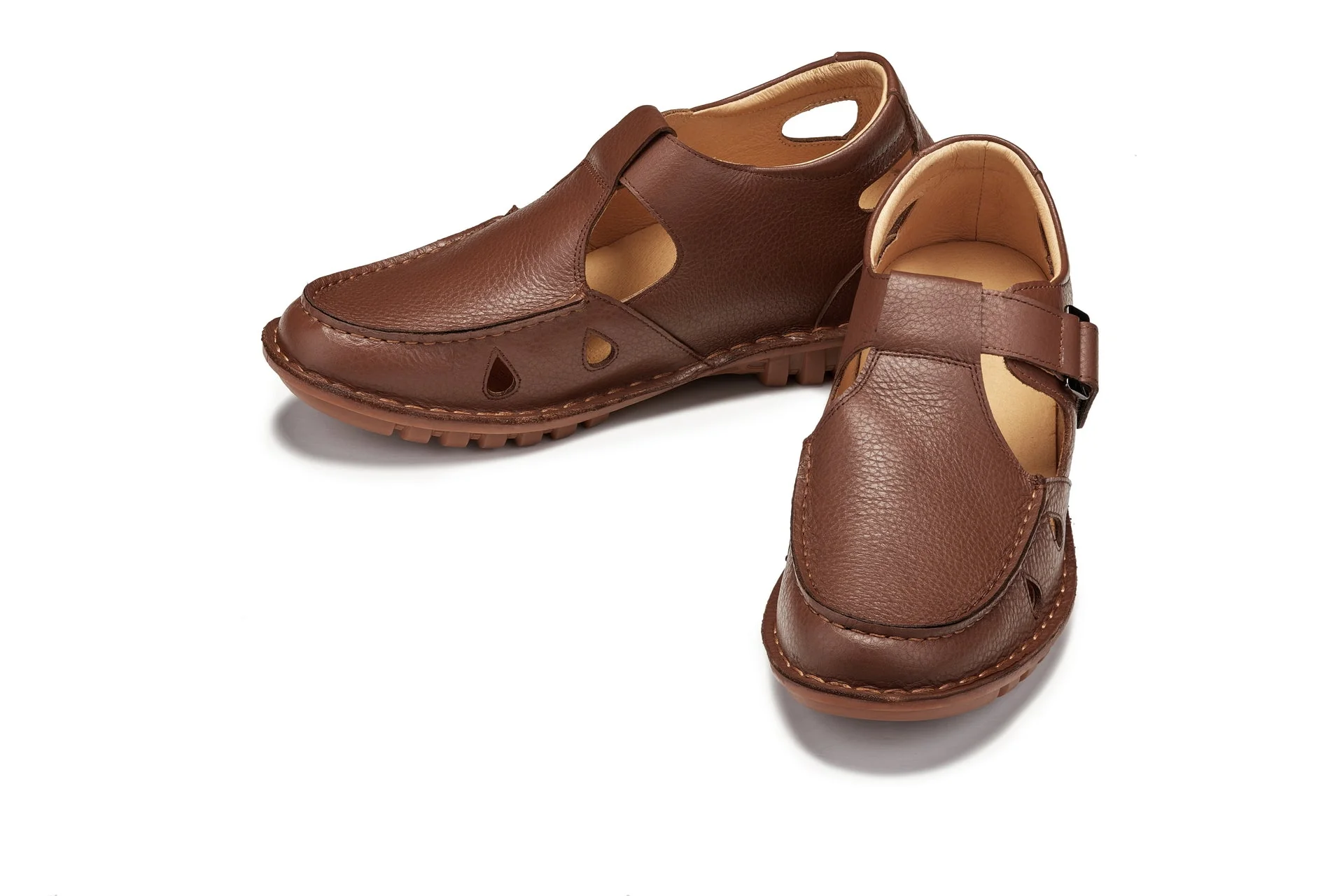 K0753 - 2.8 Inches Taller (Camel Brown) - Lightweight Casual Fisherman Sandal - Image 5
