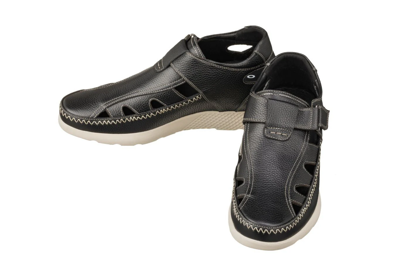 CALTO - K2132 - 2.8 Inches Taller (Black) - Fisherman Sandal Lightweight - Image 4