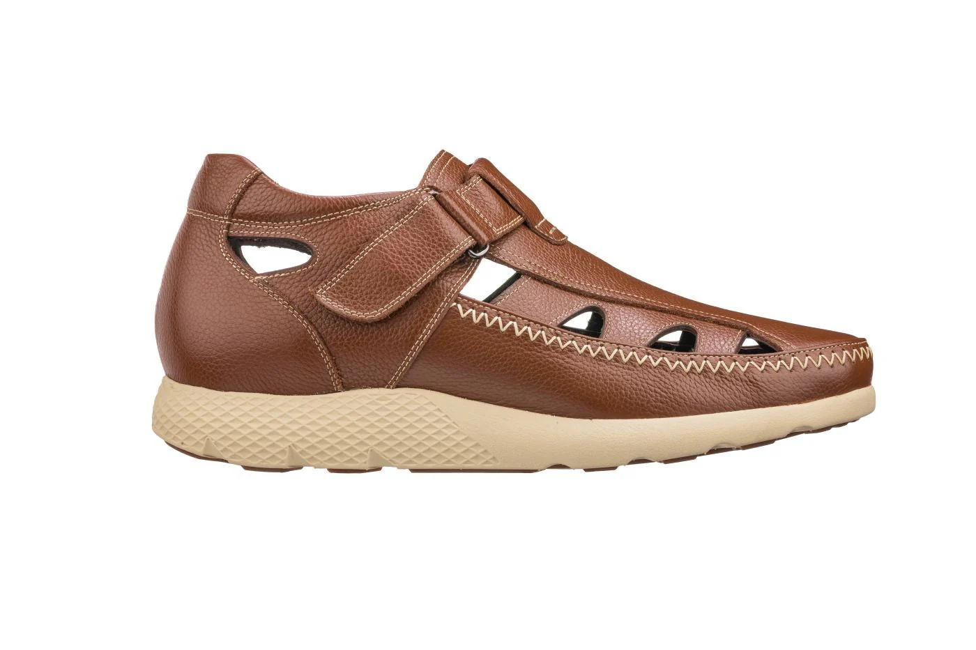 K2133 - 2.8 Inches Taller (Brown) - Fisherman Sandal Lightweight - Image 2