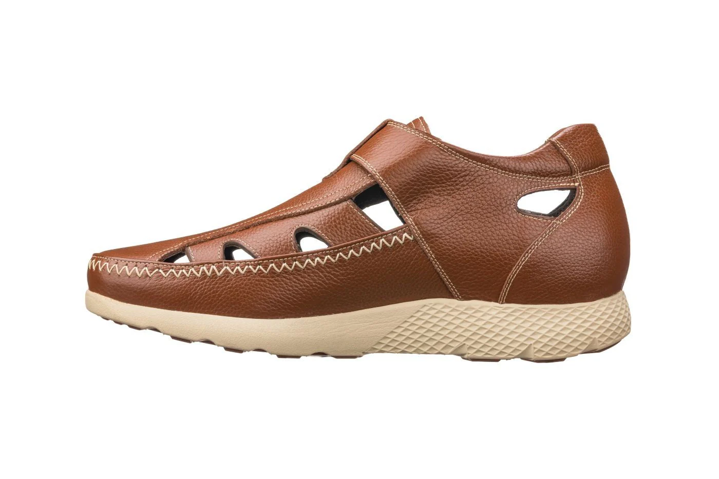 K2133 - 2.8 Inches Taller (Brown) - Fisherman Sandal Lightweight - Image 3