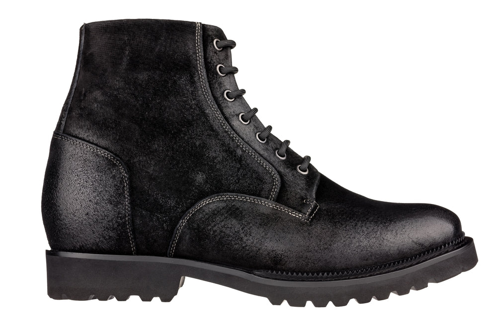 K24401 - 3 Inches Taller (Nubuck Black) - Casual Zipper Men's Boots - Image 2