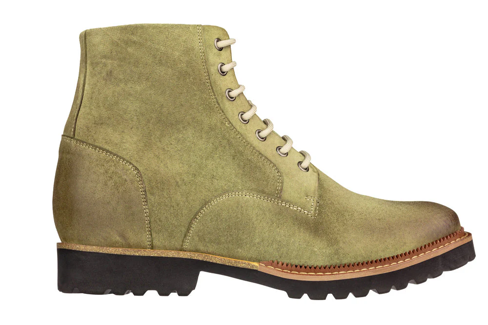 K24402 - 3 Inches Taller (Olive) - Casual Zipper Men's Boots - Image 2