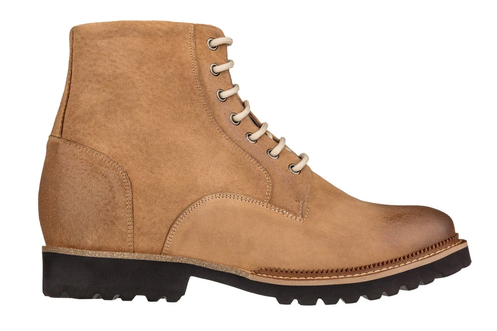 K24403 - 3 Inches Taller (Brown) - Casual Zipper Men's Boots - Image 2