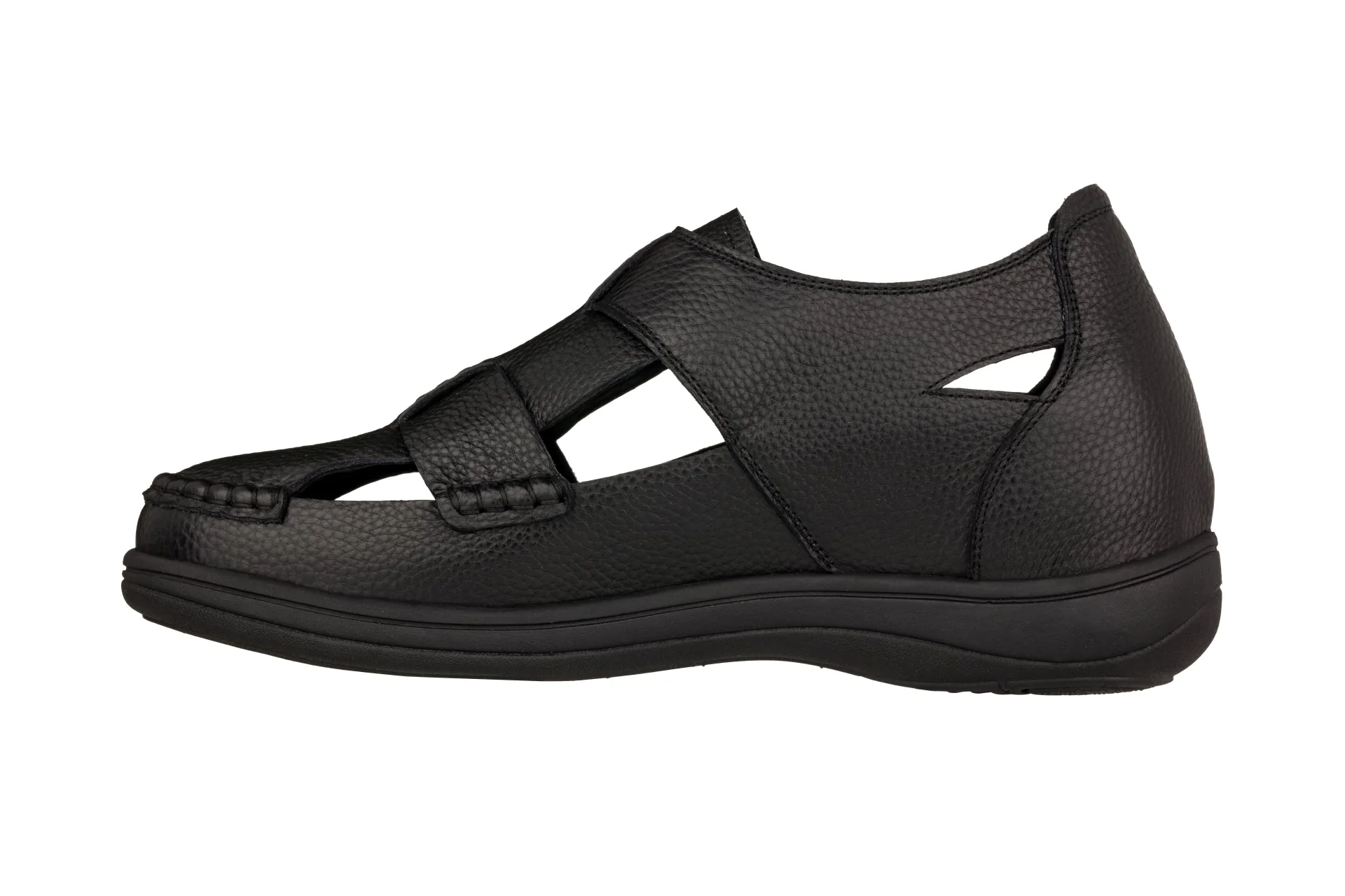 K2661 - 3.2 Inches Taller (Black) - Casual Fisherman Sandals - Image 4