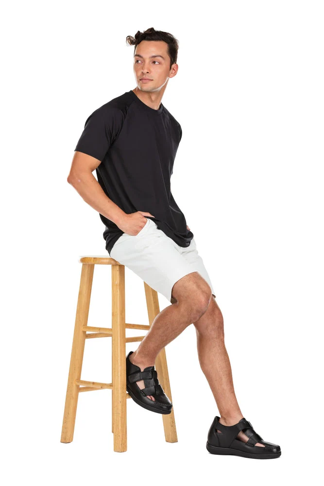 K2661 - 3.2 Inches Taller (Black) - Casual Fisherman Sandals - Image 8