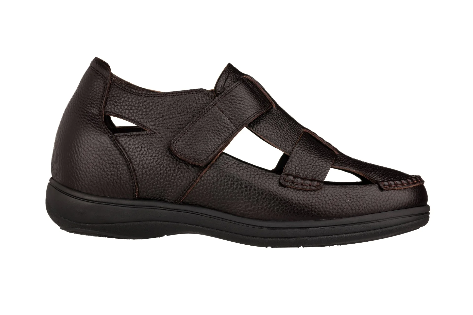 K2662 - 3.2 Inches Taller (Dark Brown) - Casual Fisherman Sandal - Image 3