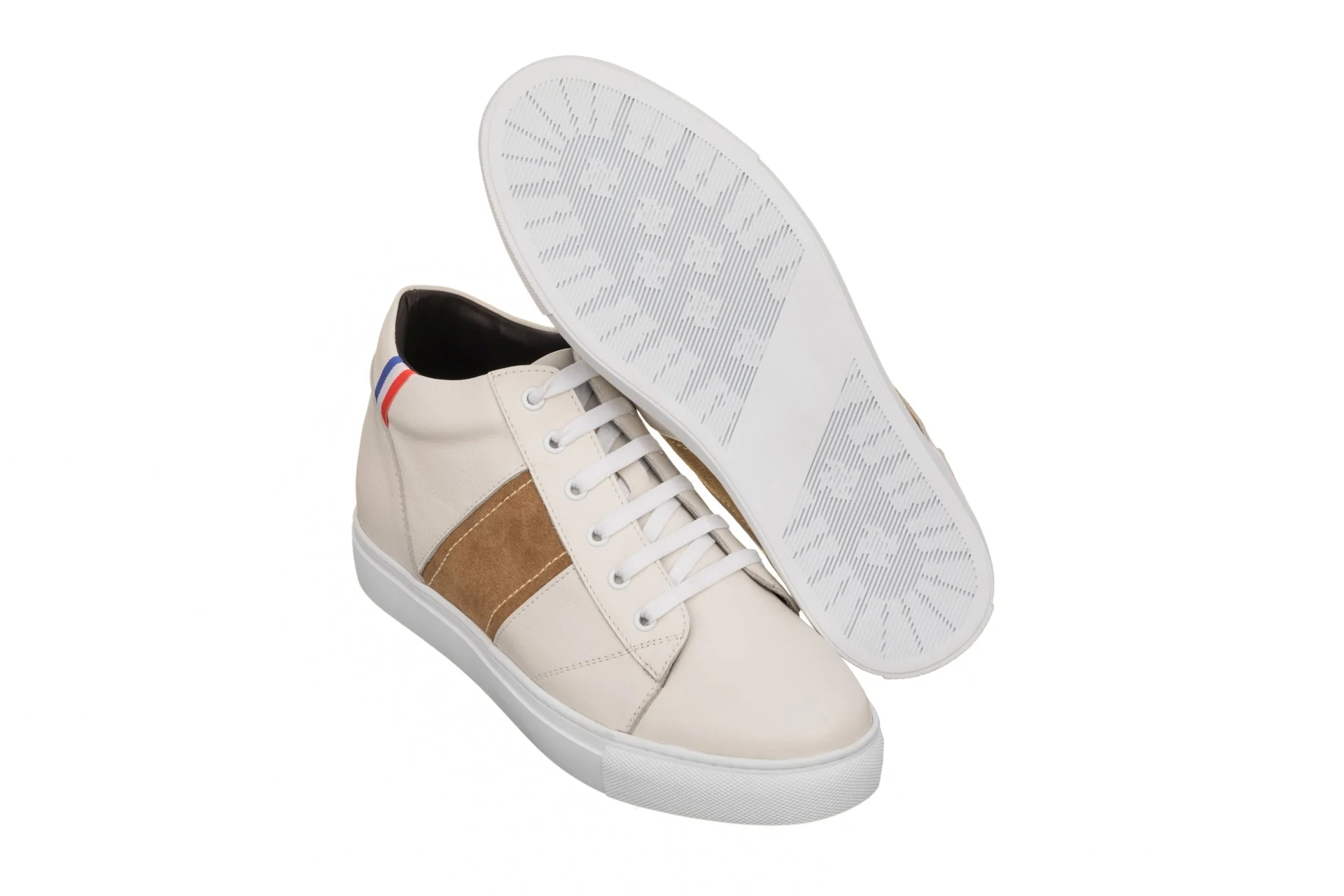 K53101 - 2.8 Inches Taller (Beige White) - Men's Shoes - Image 5