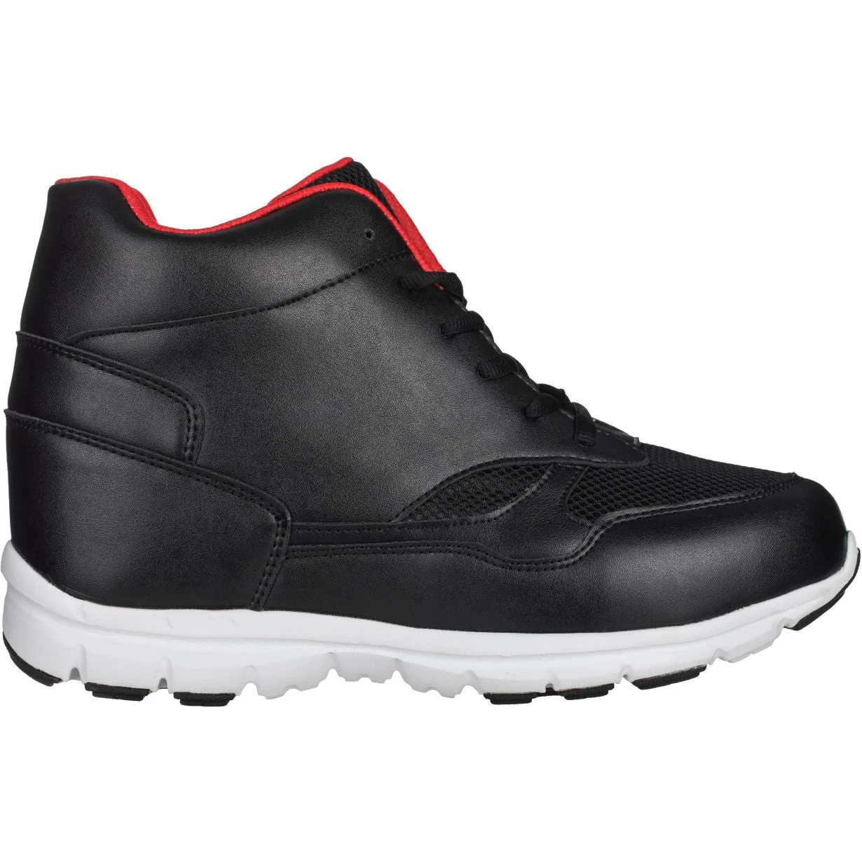G3332 - Leather High-Top Men's Sneakers - Four Inches - Image 2