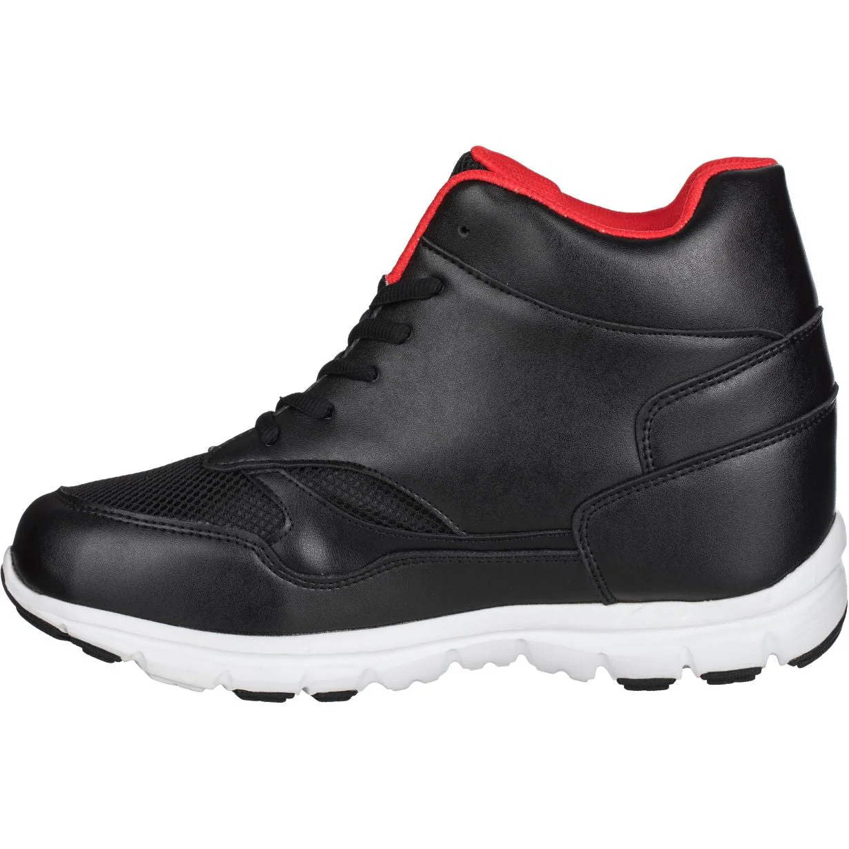 G3332 - Leather High-Top Men's Sneakers - Four Inches - Image 3