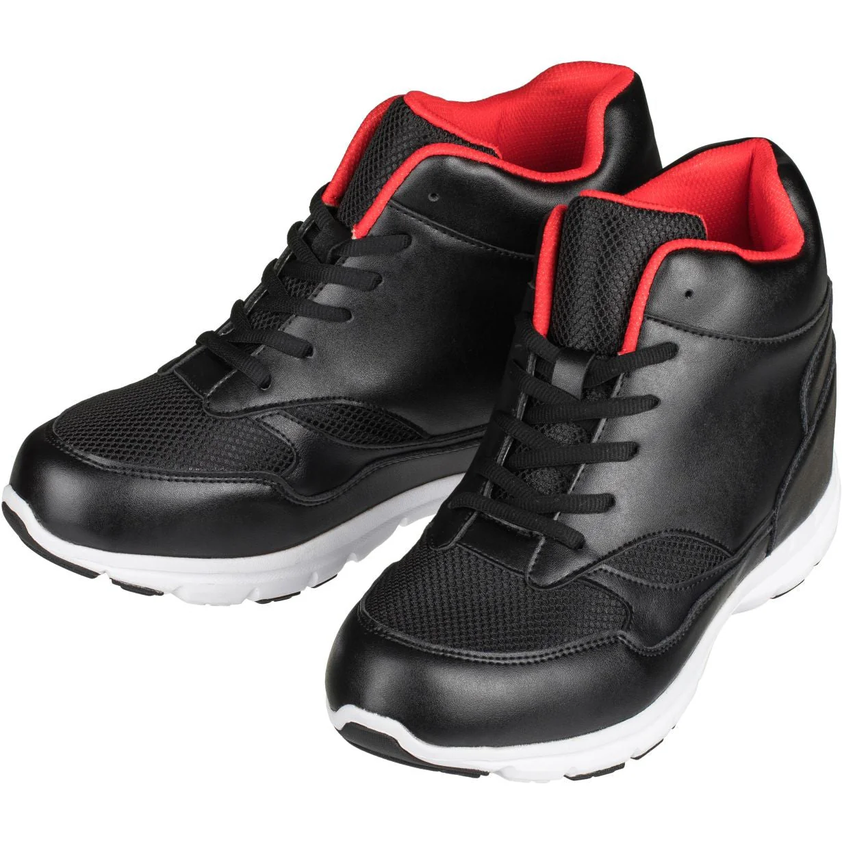 G3332 - Leather High-Top Men's Sneakers - Four Inches - Image 4
