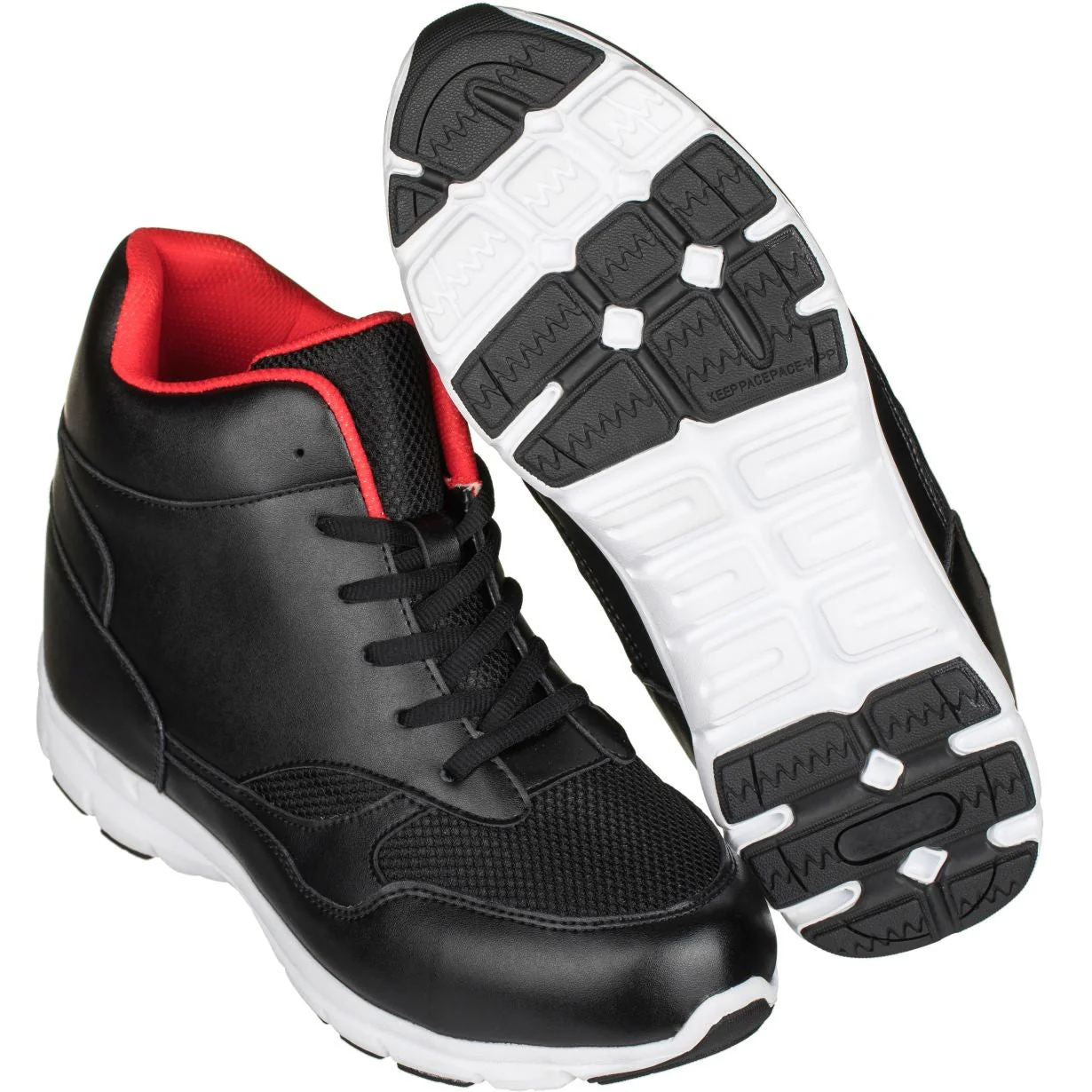 G3332 - Leather High-Top Men's Sneakers - Four Inches - Image 5