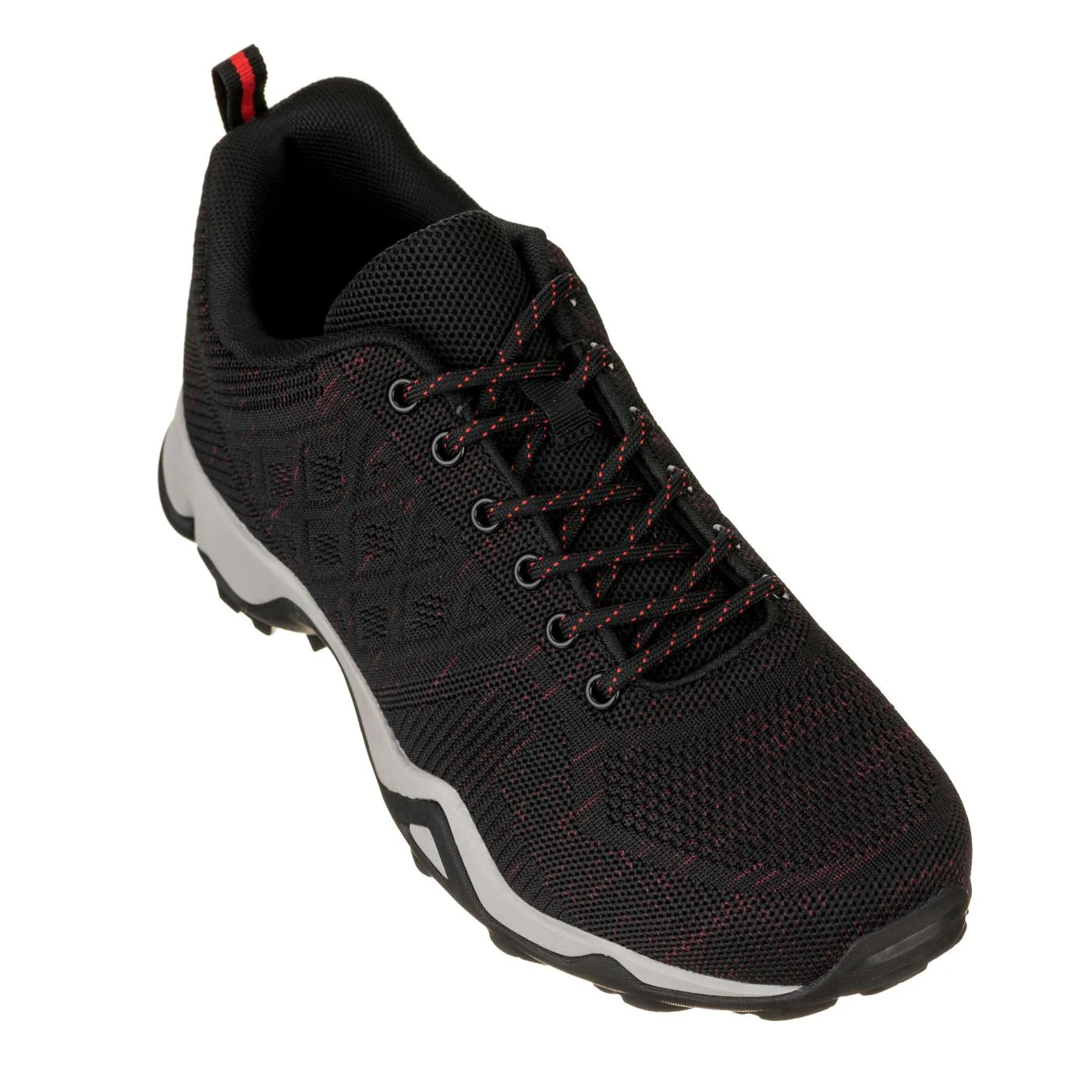 Q103 - 2.4 Inches Taller (Black/Red) - Super Lightweight Men's Sneakers - Image 3