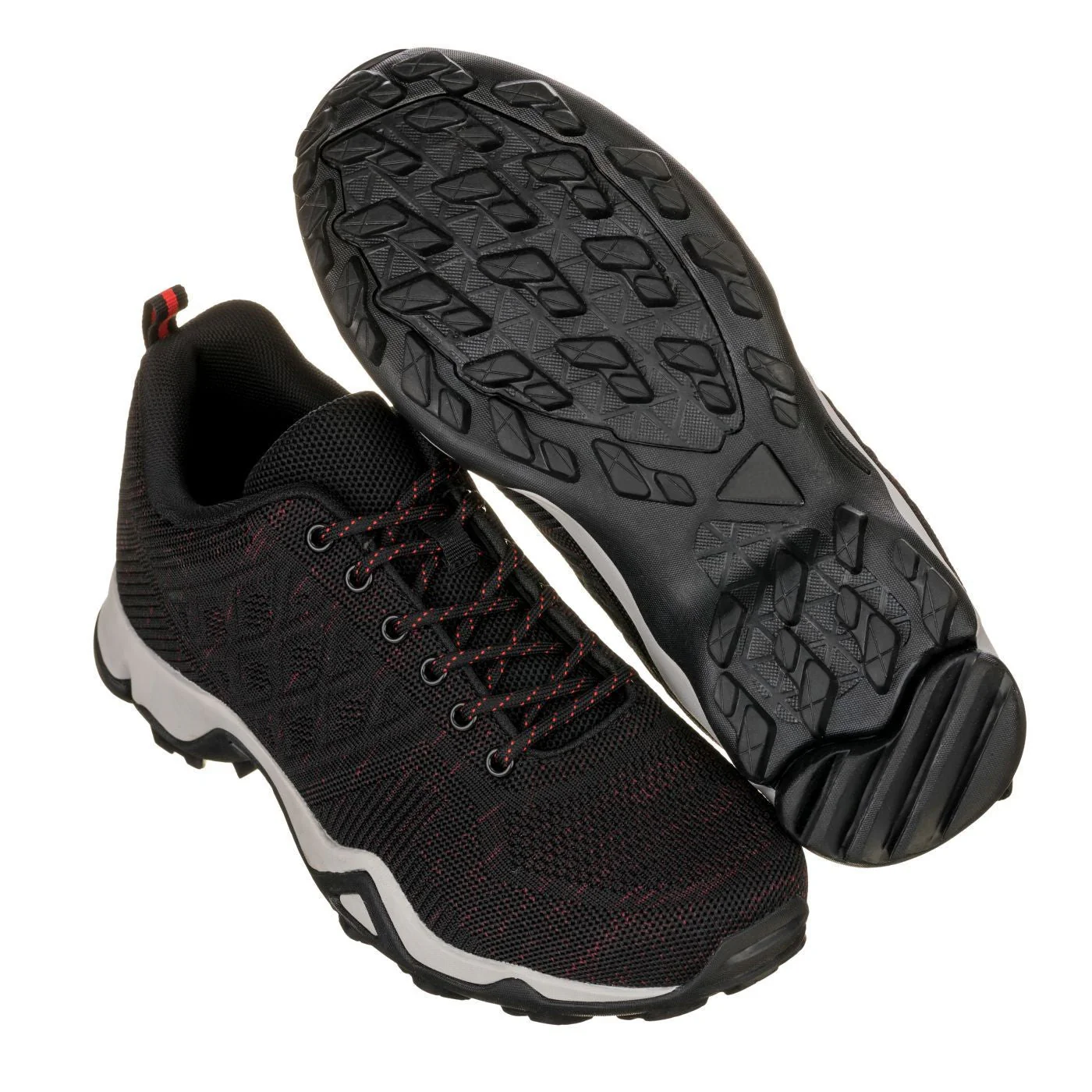 Q103 - 2.4 Inches Taller (Black/Red) - Super Lightweight Men's Sneakers - Image 5