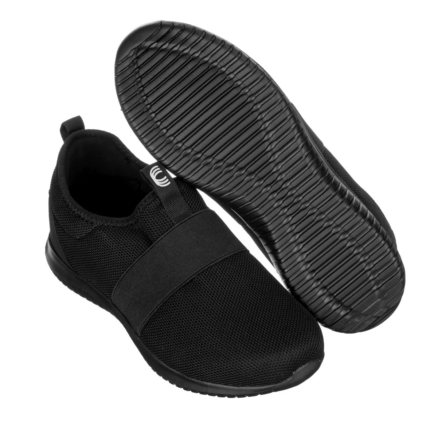 Q120 - 2.1 Inches Taller (Black) - Ultra Feather Lightweight Men's Sneakers - Image 5