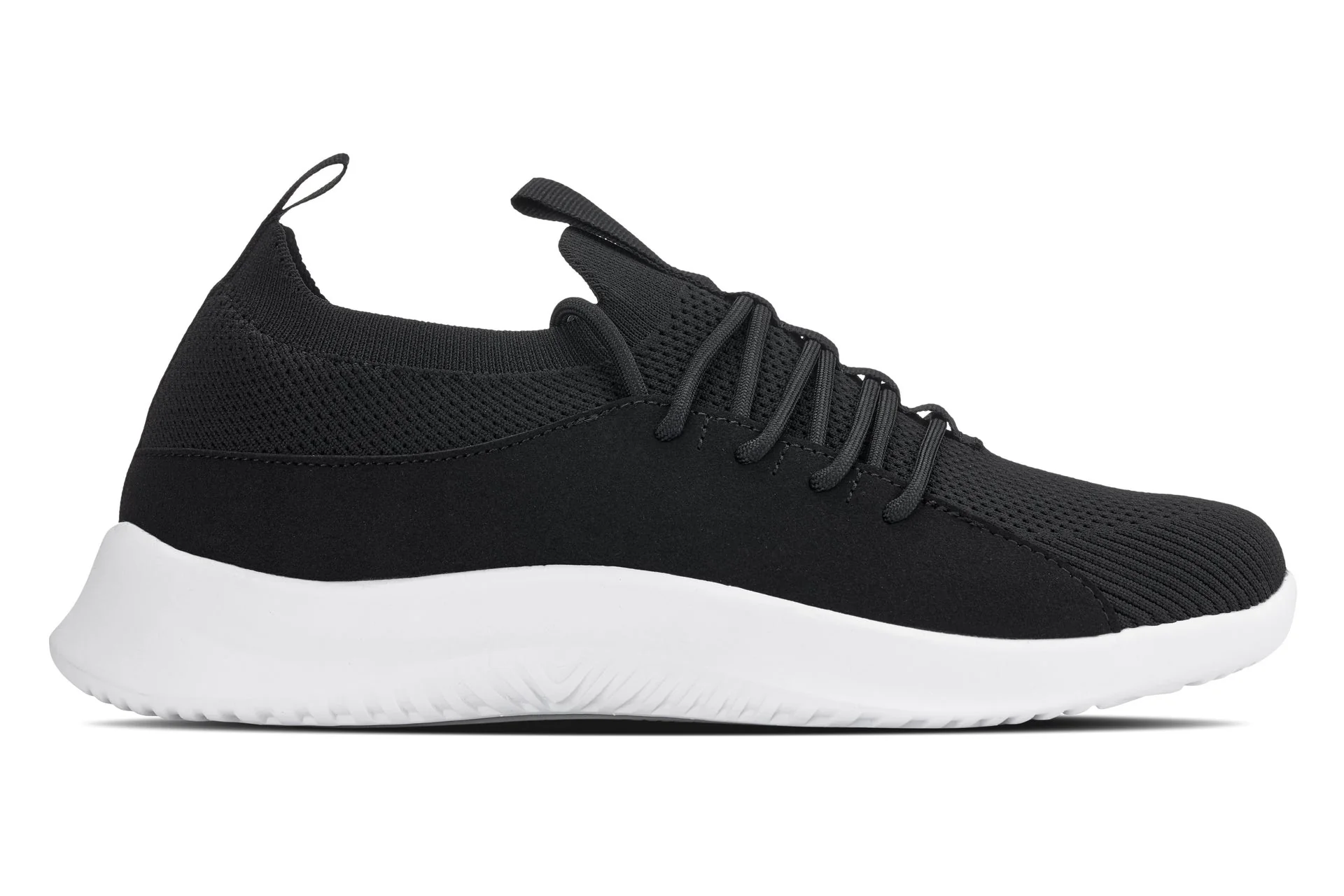 Q132 - 2.4 Inches Taller (Black/White Sole) - Ultra Lightweight Men's Sneakers - Image 2