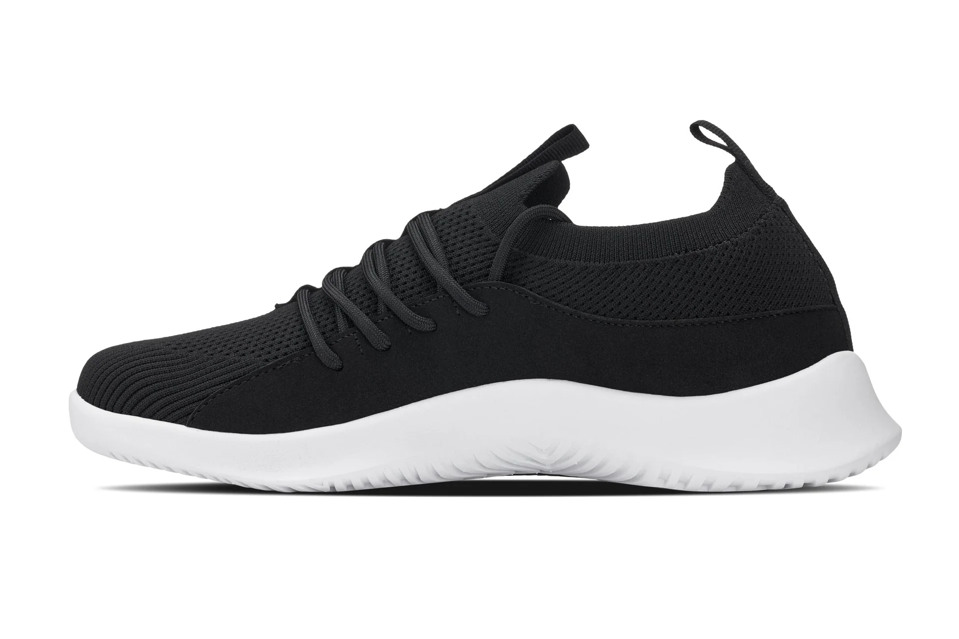 Q132 - 2.4 Inches Taller (Black/White Sole) - Ultra Lightweight Men's Sneakers - Image 3