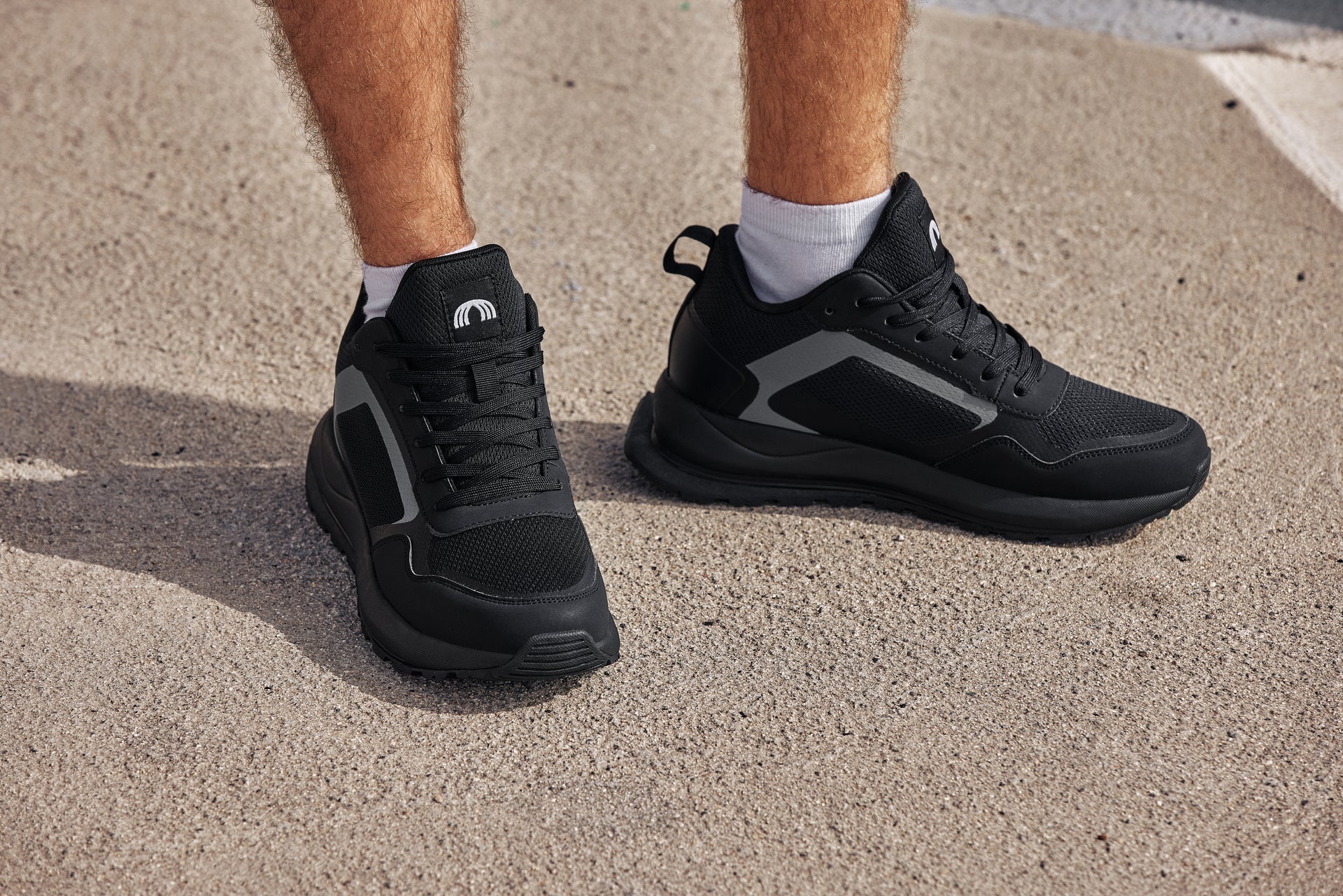Q150  - 2.4 Inches Taller (Black) - Men's Sneakers - Image 8