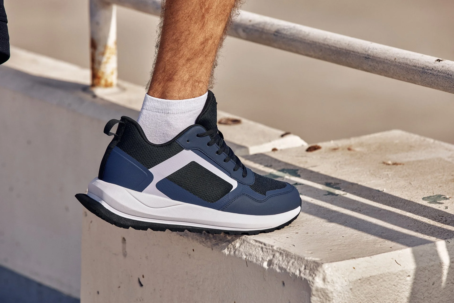 Q152  - 2.4 Inches Taller (Dark Blue/Black) - Men's Sneakers - Image 8