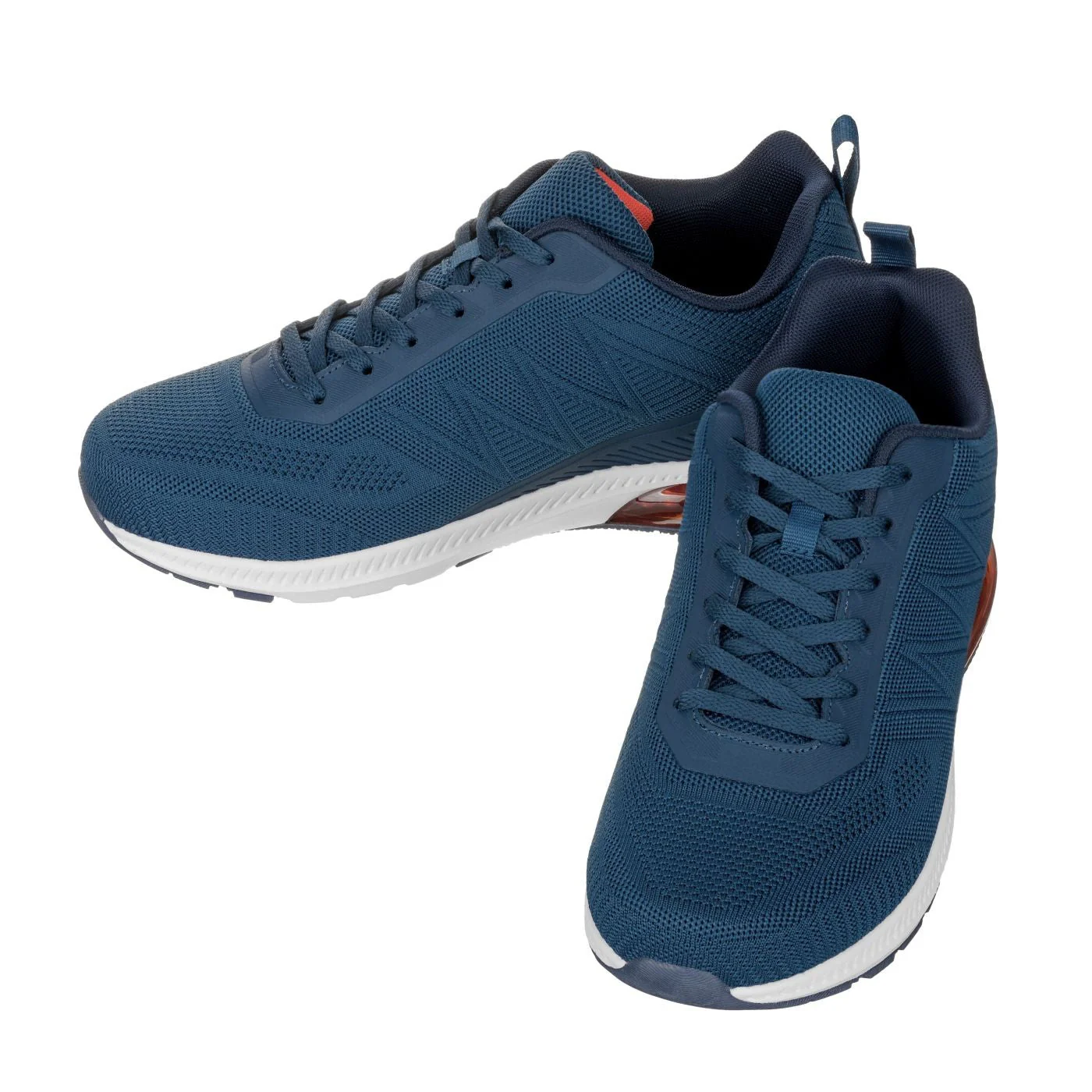 Q230 - 2.4 Inches Taller (Navy/Red) - Super Lightweight Men's Sneakers - Image 4
