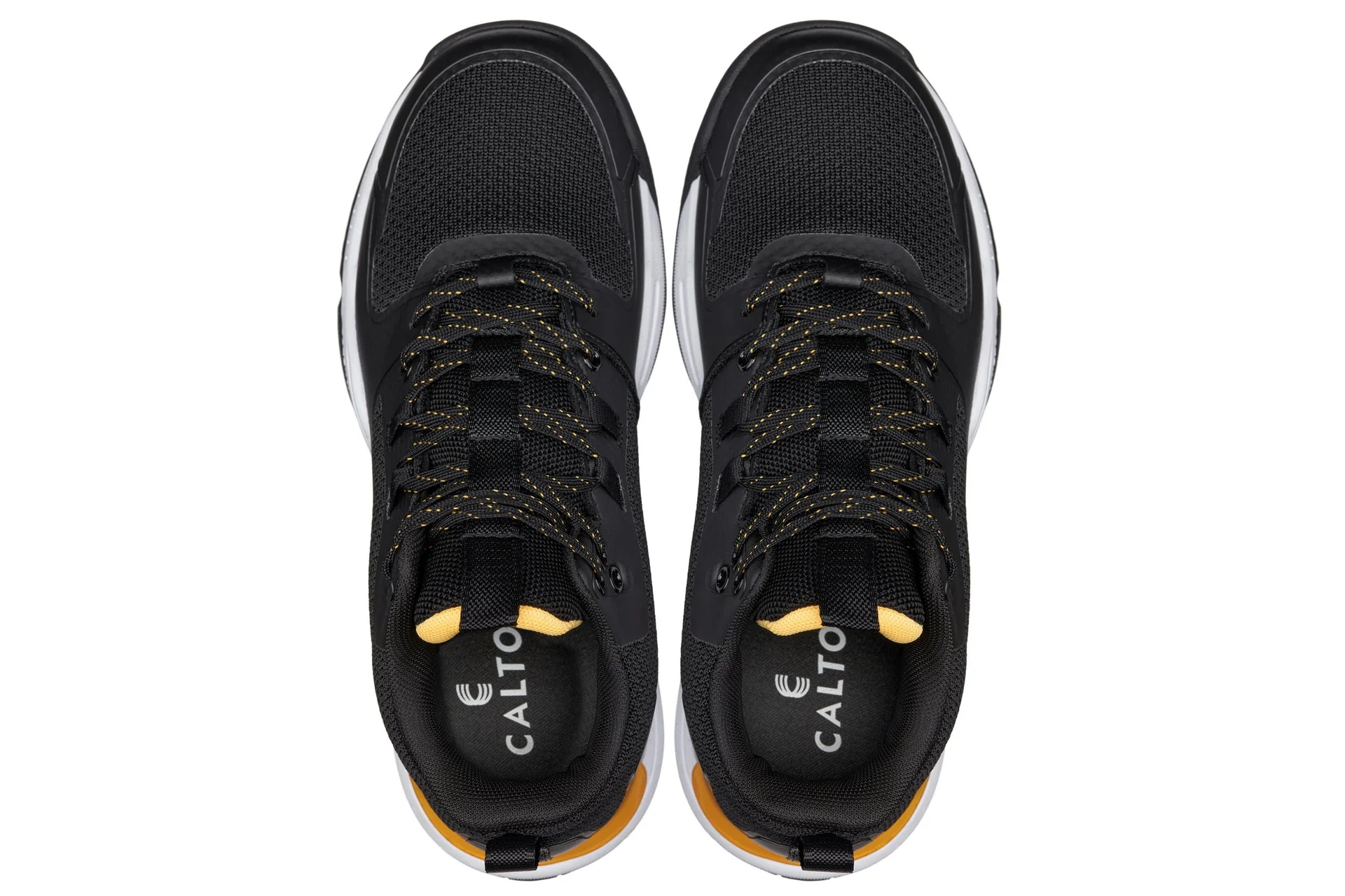 Q391 - 3 Inches Taller (Black/Orange) - Basketball High-Top Men's Sneakers - Image 4