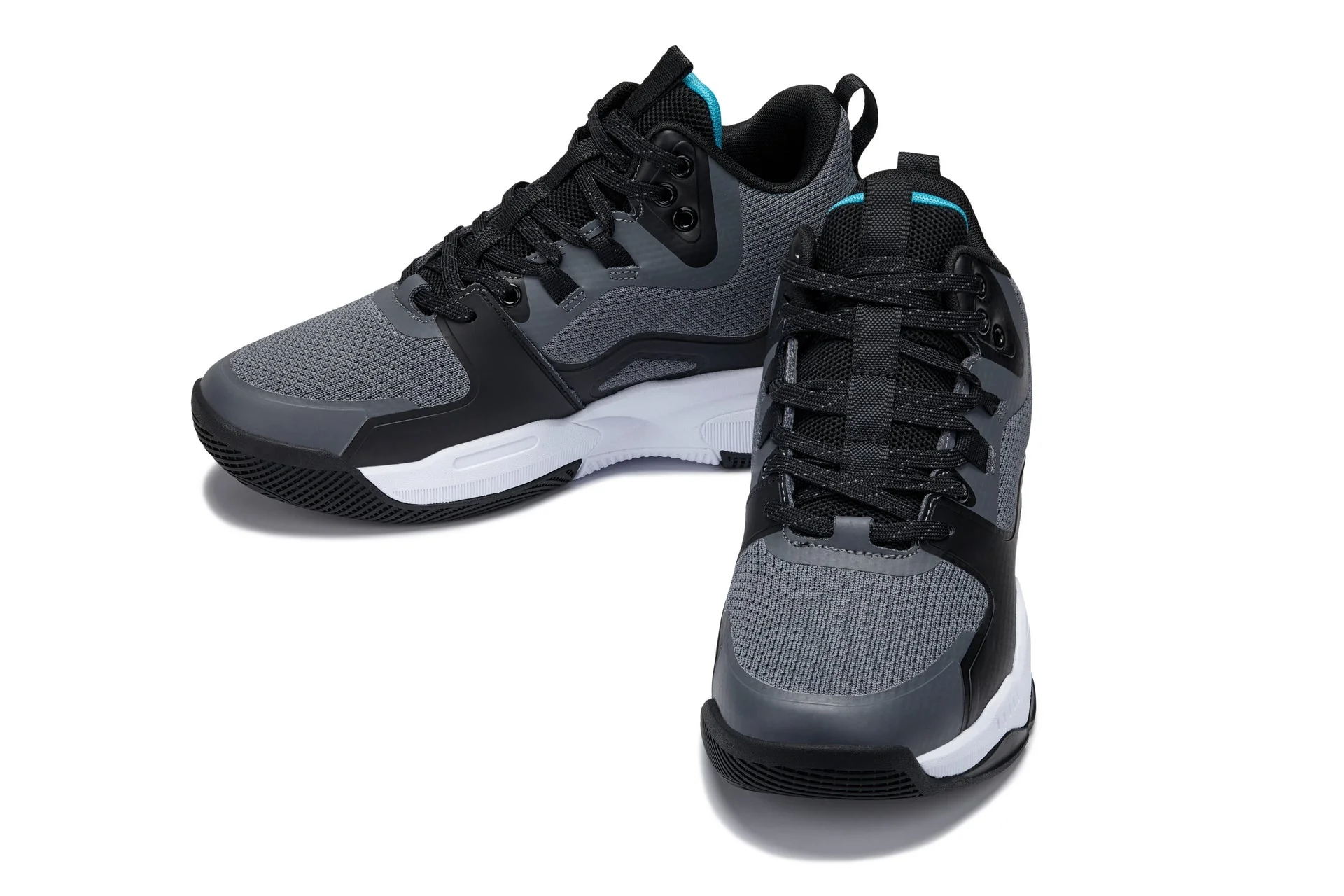 Q392 - 3 Inches Taller (Gray/Orange) - Basketball High-Top Men's Sneakers - Image 5