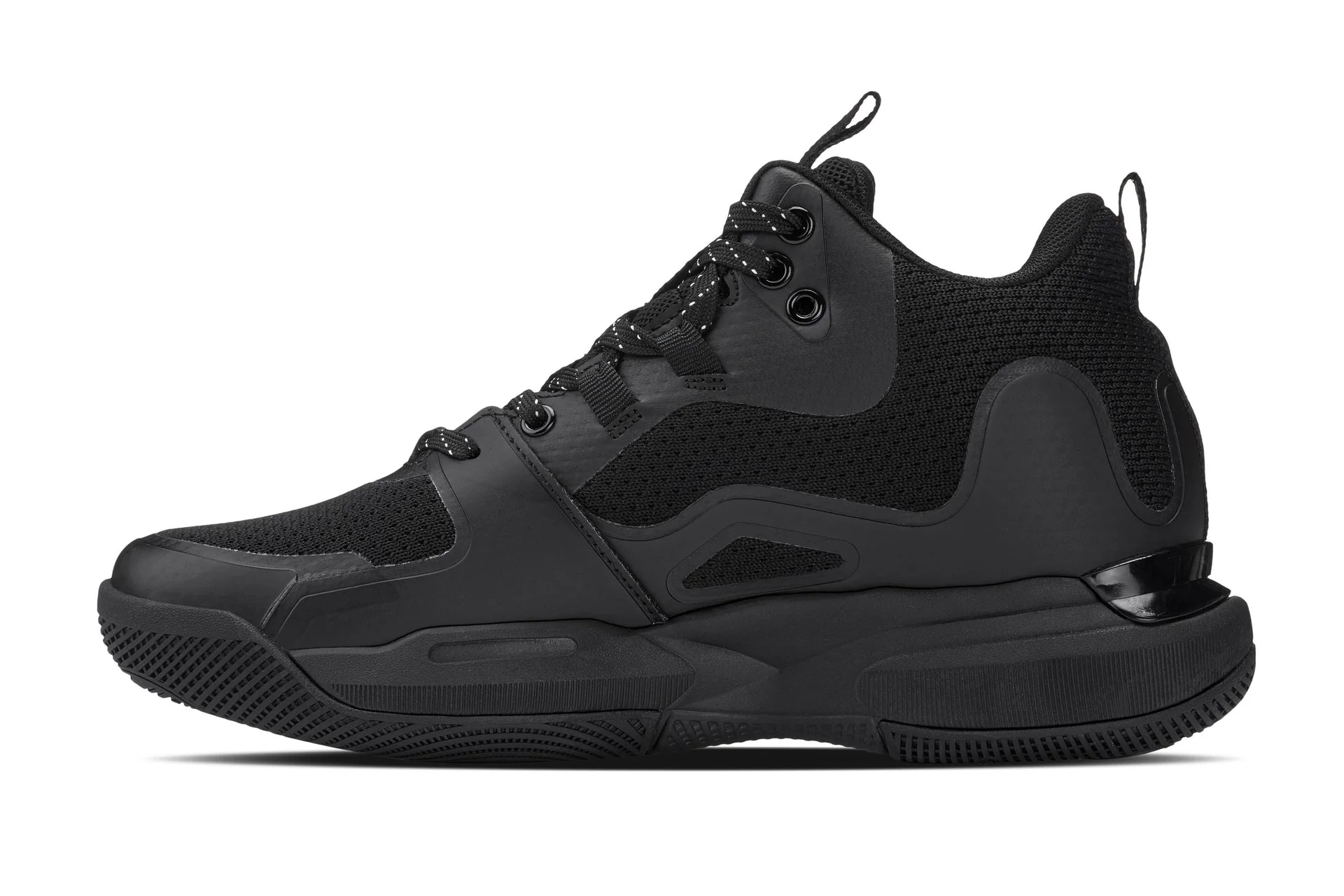 Q393 - 3 Inches Taller (Black) - Basketball High-Top Men's Sneakers - Image 3