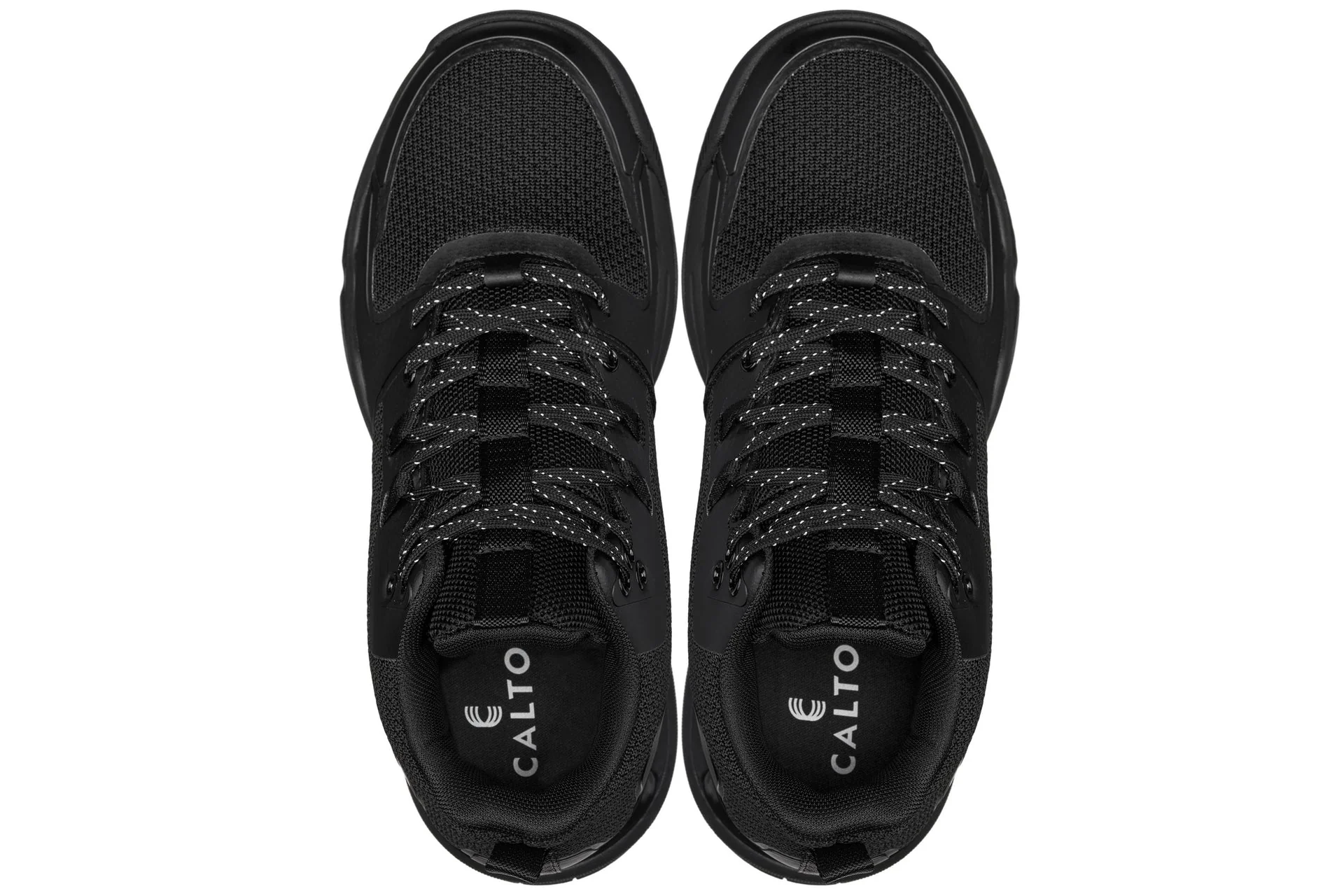 Q393 - 3 Inches Taller (Black) - Basketball High-Top Men's Sneakers - Image 4