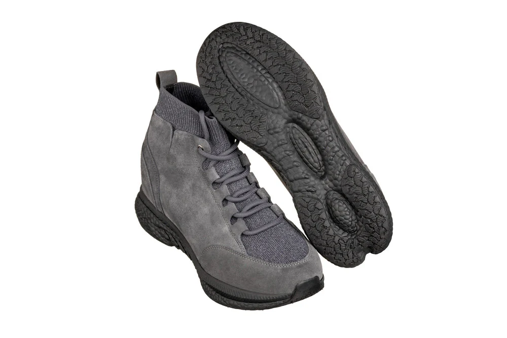 S23202 - 3 Inches Taller (Grey) - Men's Sneakers - Image 5