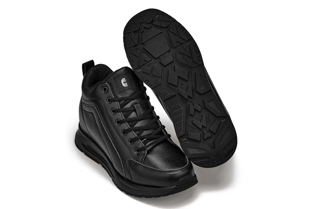 S23304 - 3.2 Inches Taller (Black) - Men's Sneakers - Image 5