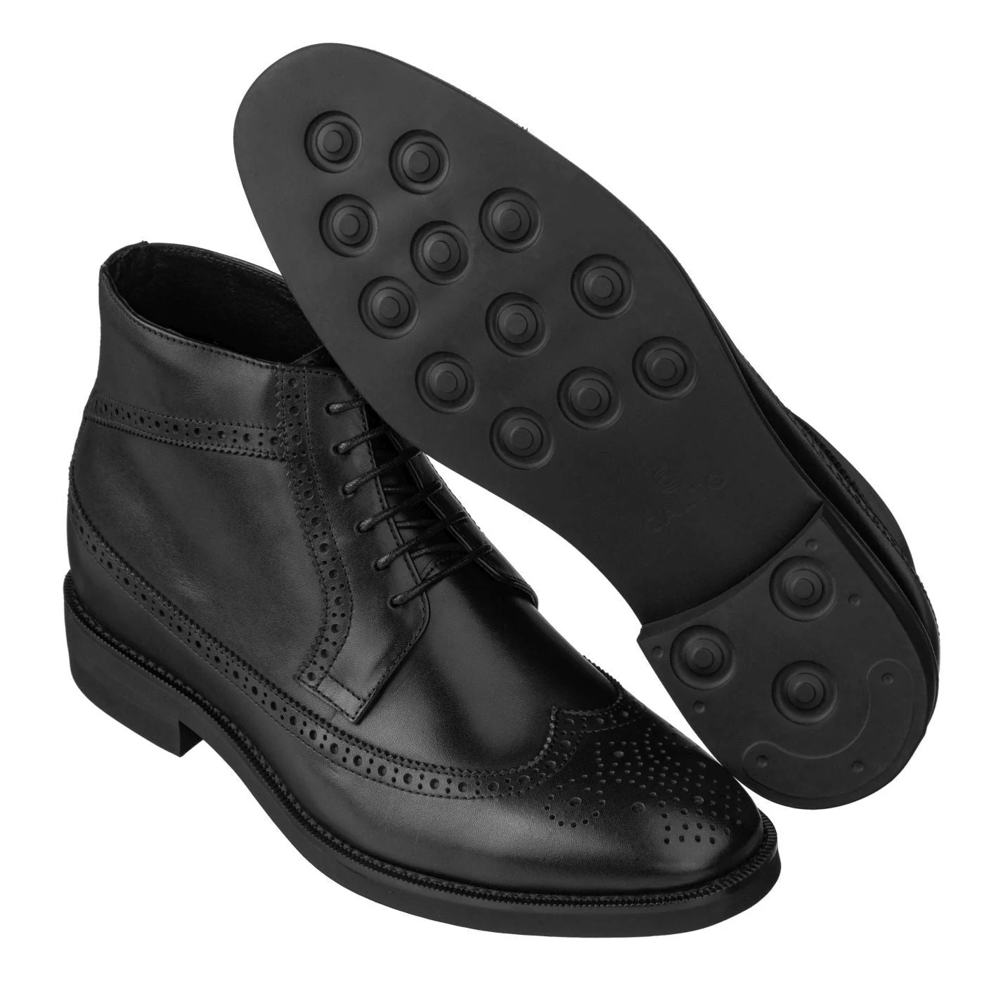 S27001 - 3.2 Inches Taller (Black) - Lightweight Men's Boots - Image 6