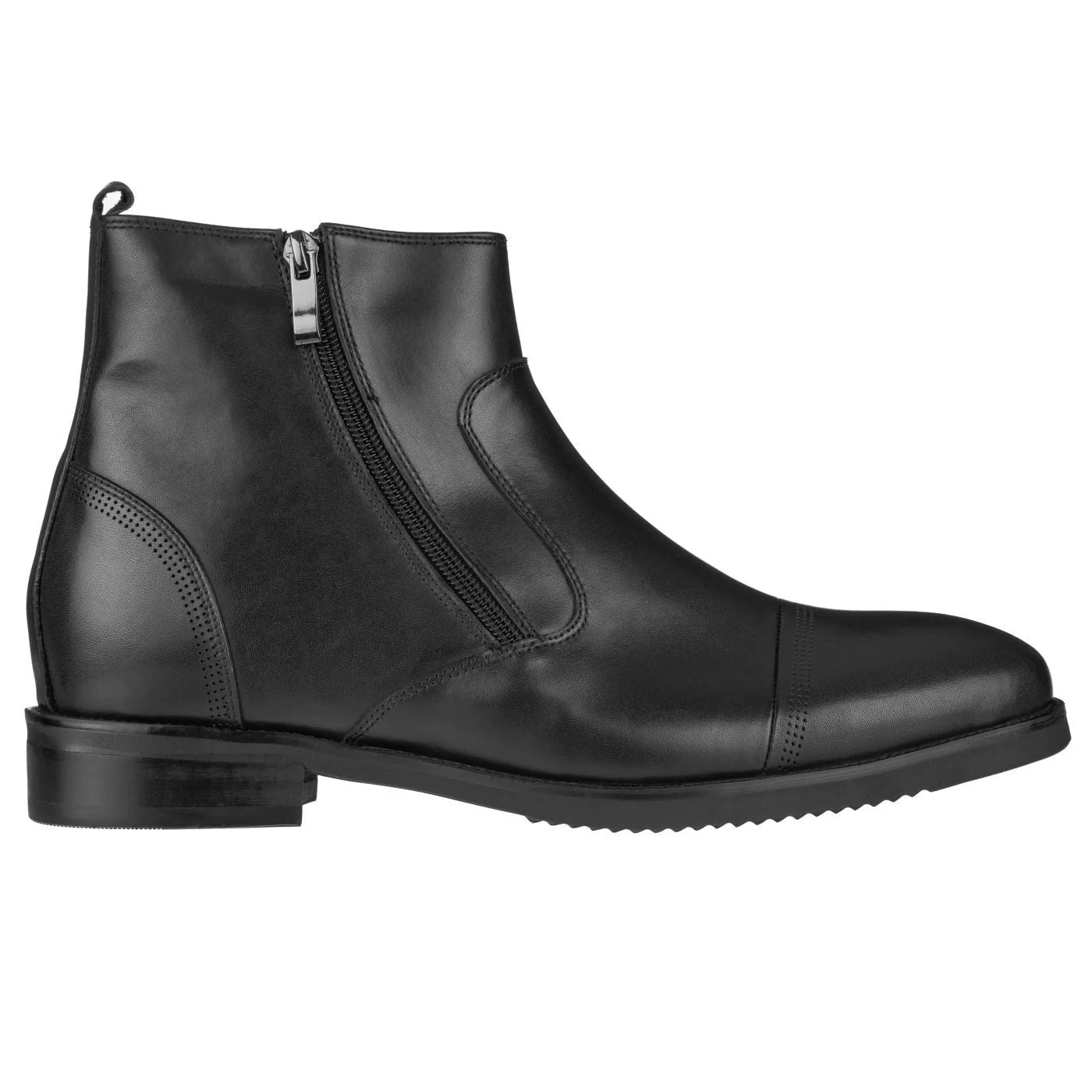 S28001 - 3.2 Inches Taller (Black) - Lightweight - Zipper Men's Boots - Image 2