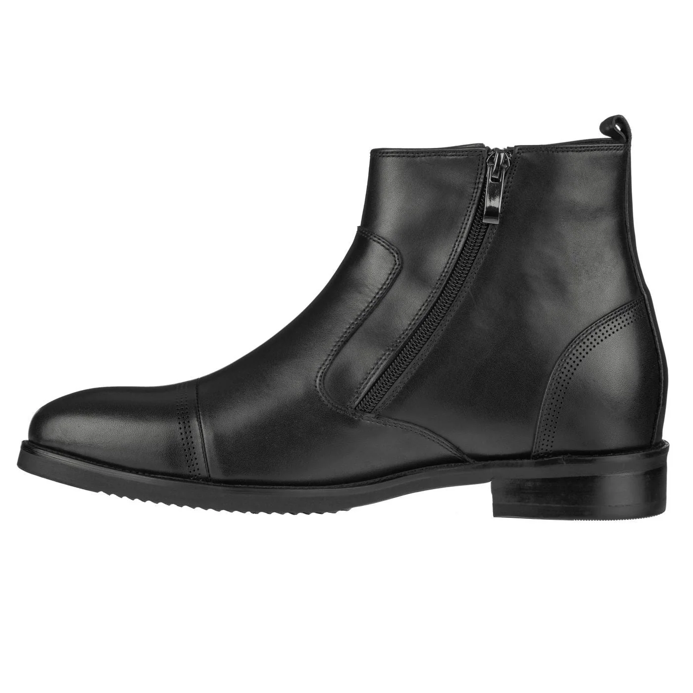 S28001 - 3.2 Inches Taller (Black) - Lightweight - Zipper Men's Boots - Image 3